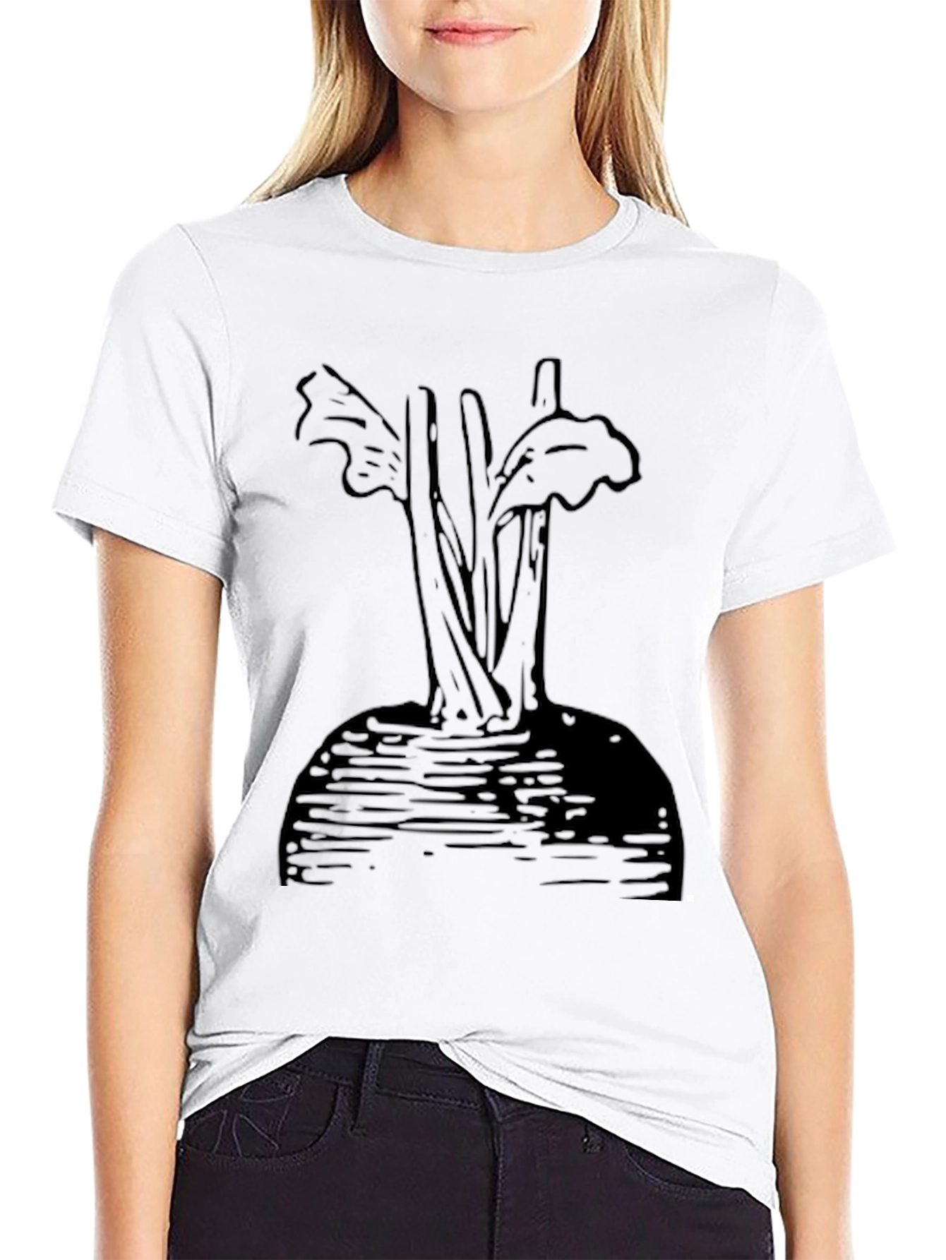Unique Beet Graphic Black T-Shirt