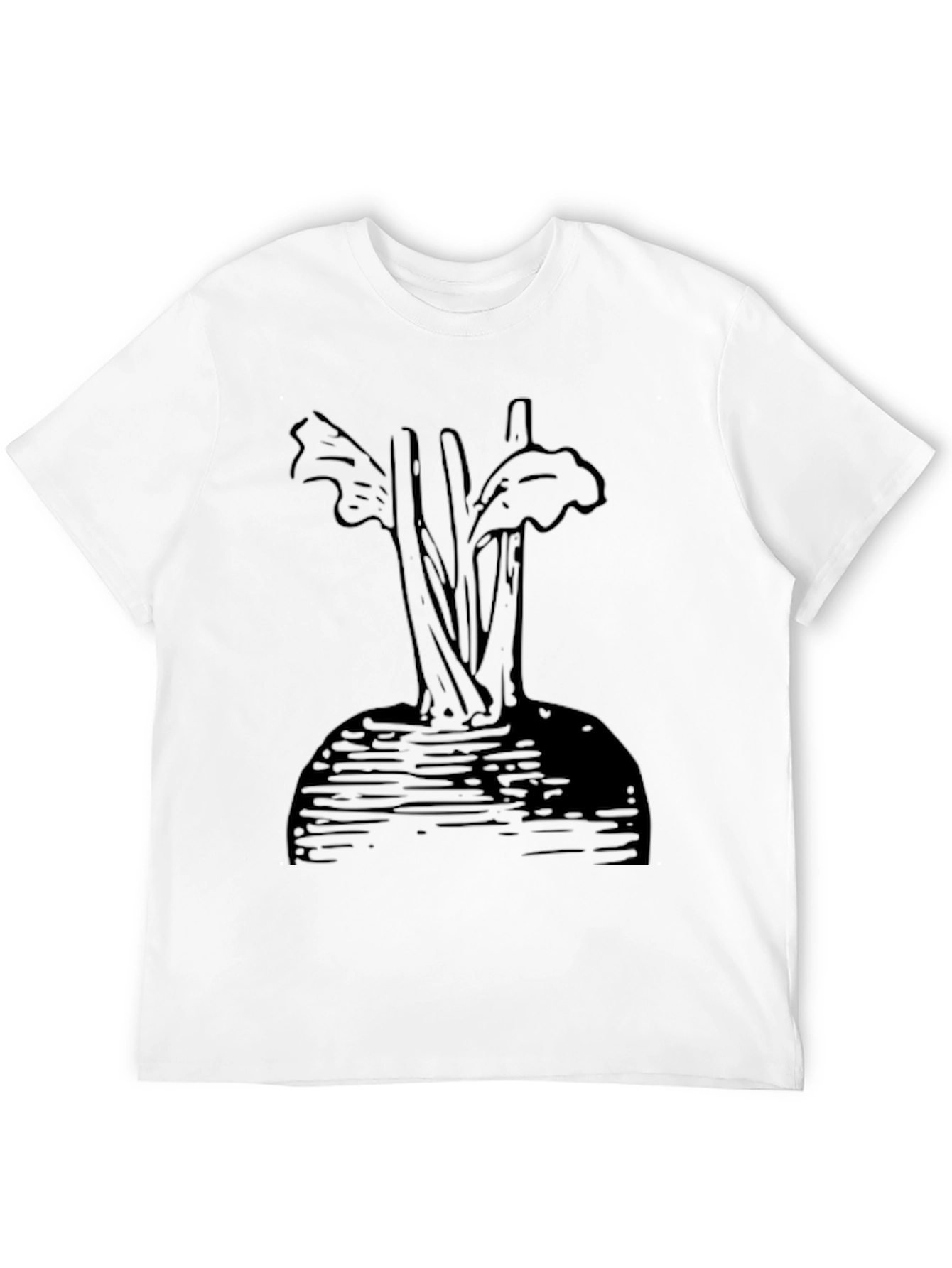 Unique Beet Graphic Black T-Shirt