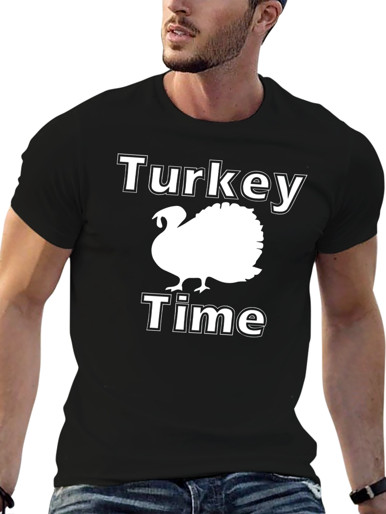 Turkey Time T-Shirt - Thanksgiving Holiday Apparel