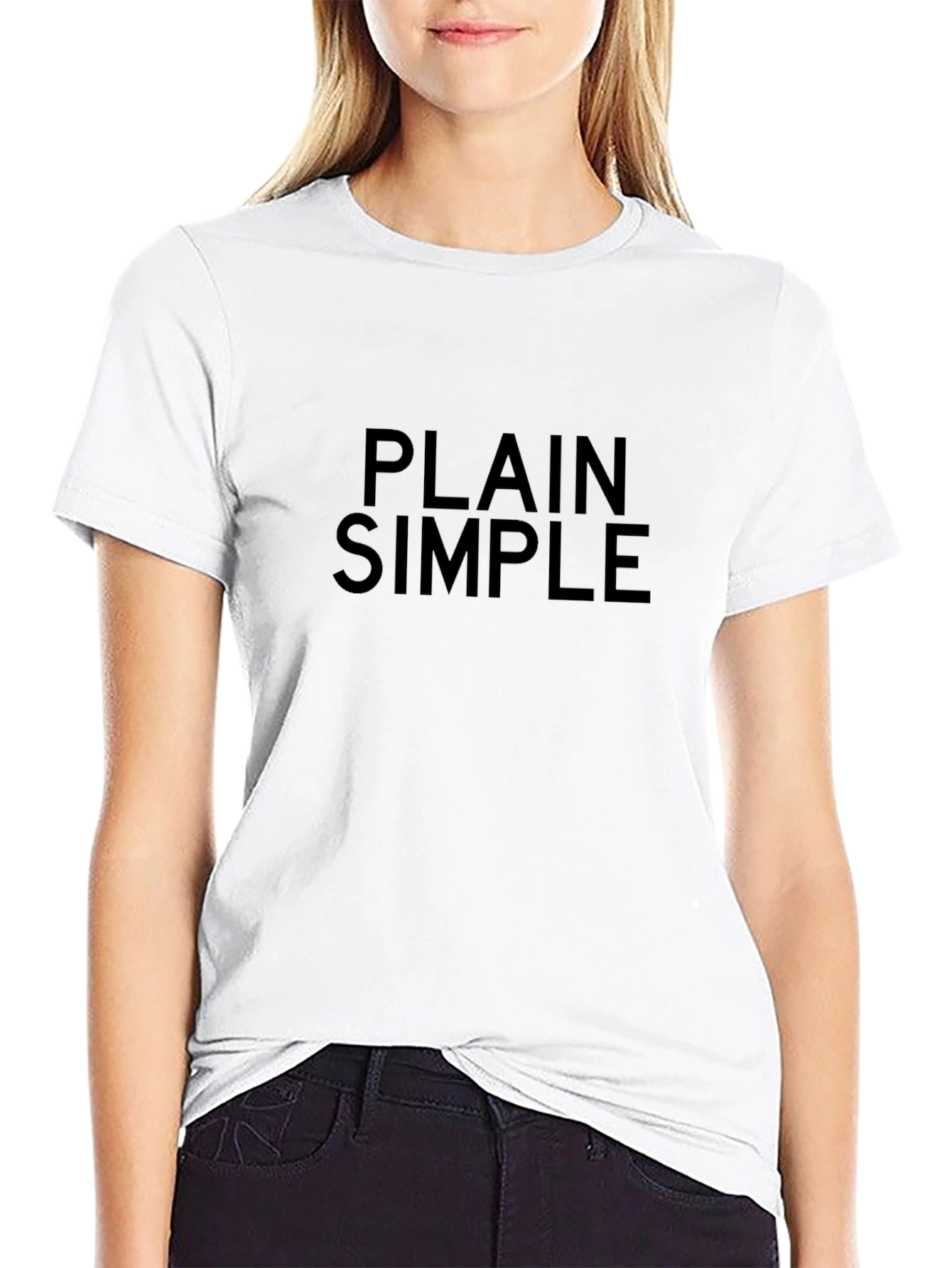 Plain Simple Black Tee - Essential Style
