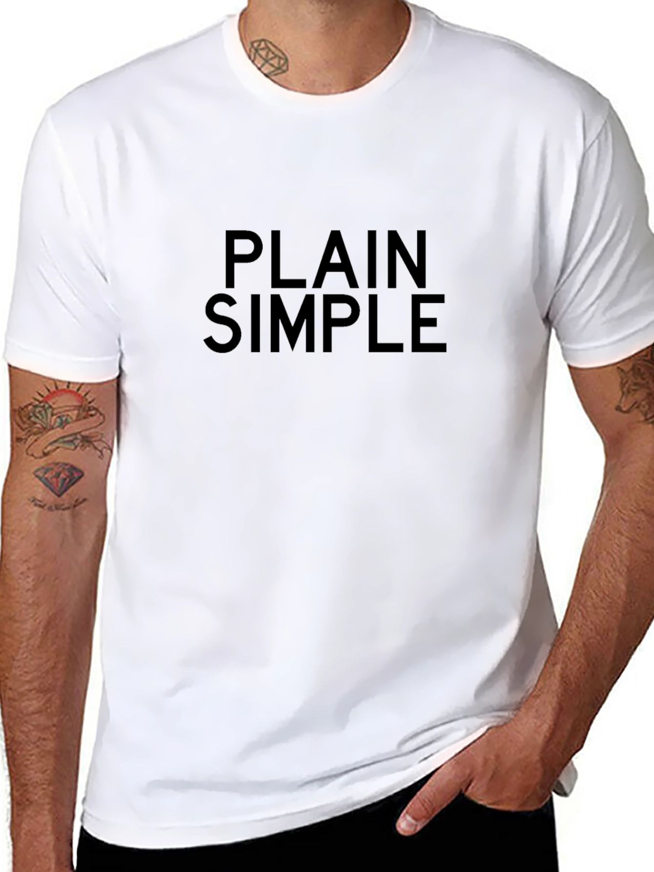 Plain Simple Black Tee - Essential Style