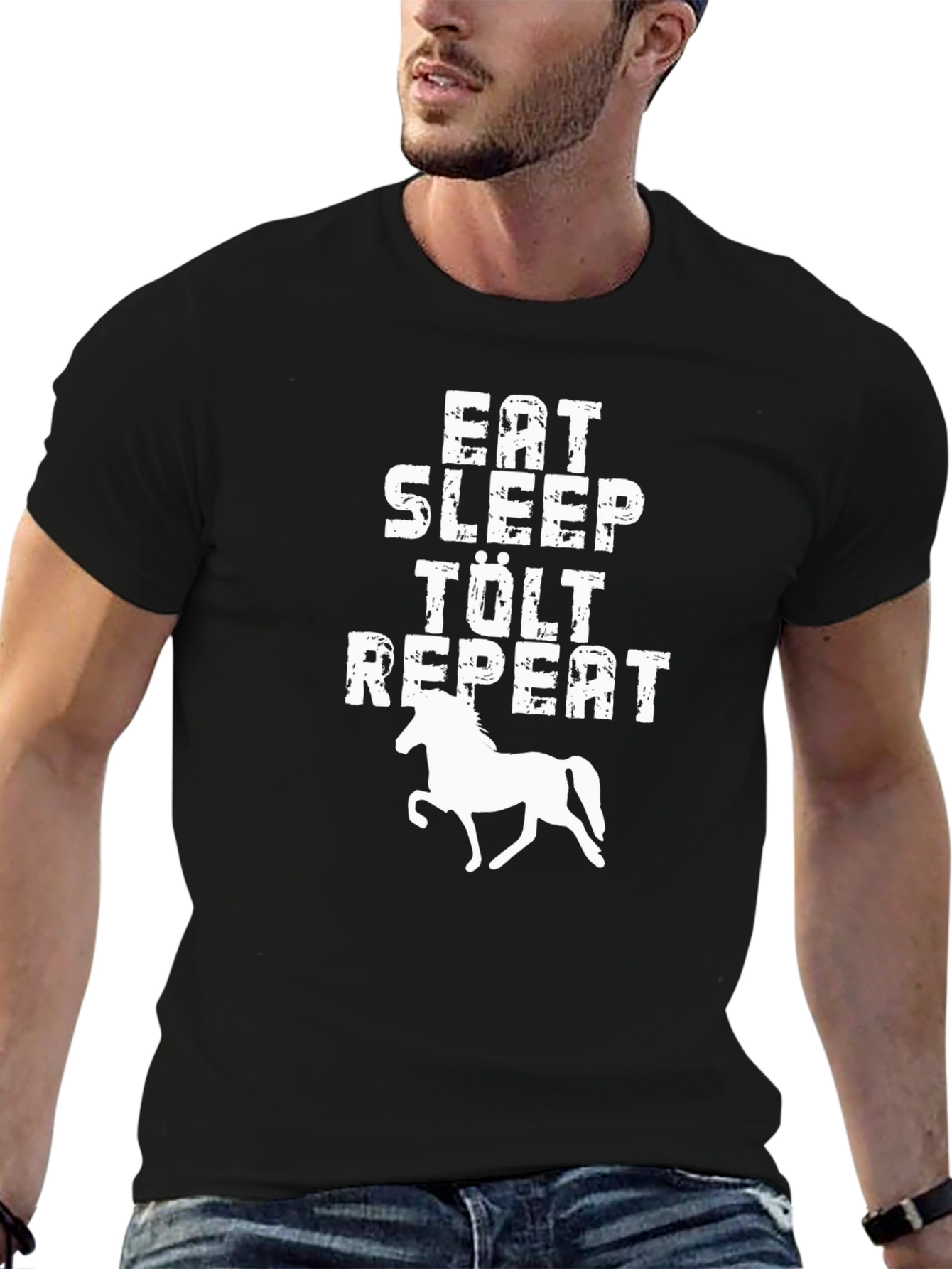 Eat Sleep Tolt Repeat Horse T-Shirt