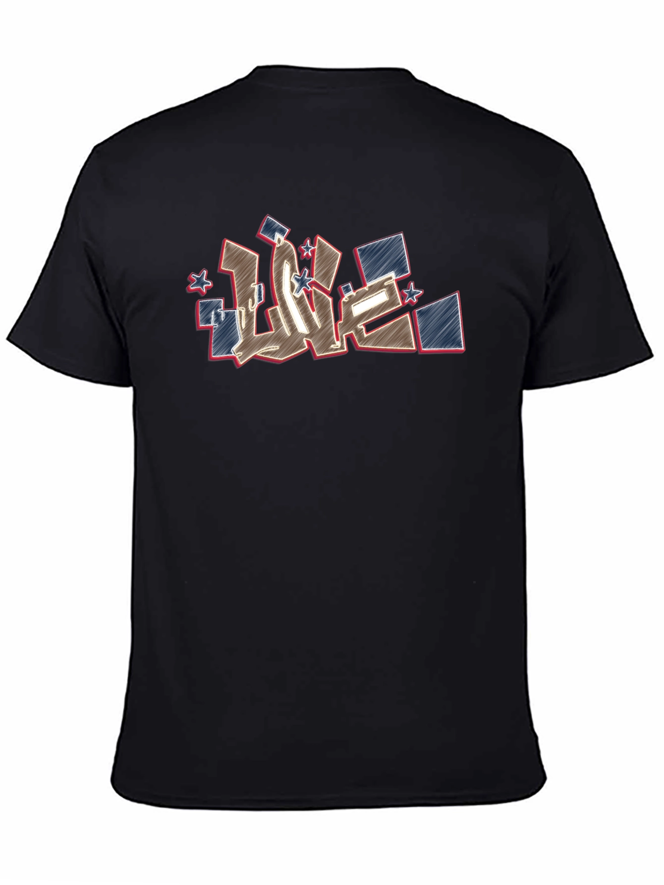 Urban Love Graphic Tee - Black Cotton T-Shirt