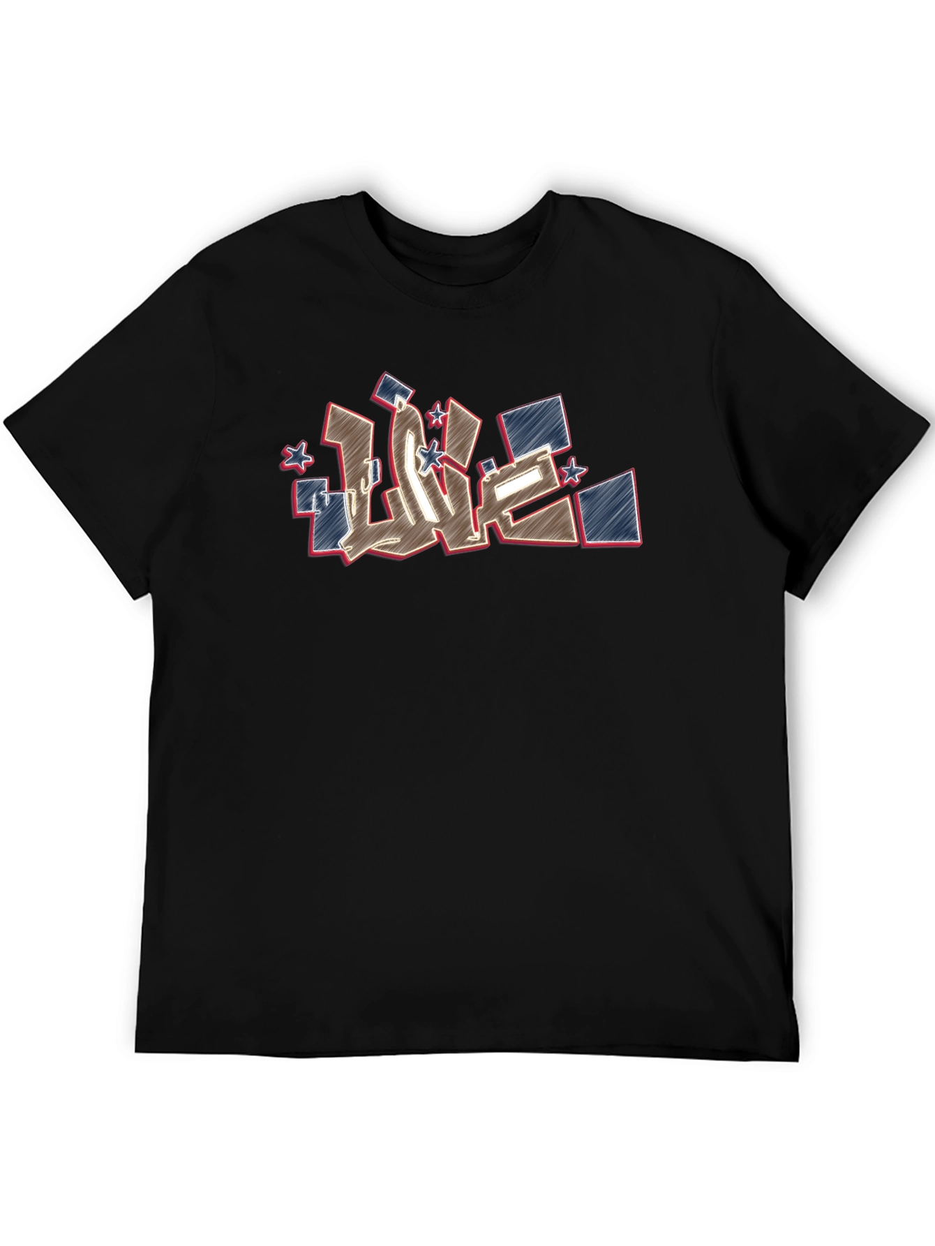 Urban Love Graphic Tee - Black Cotton T-Shirt