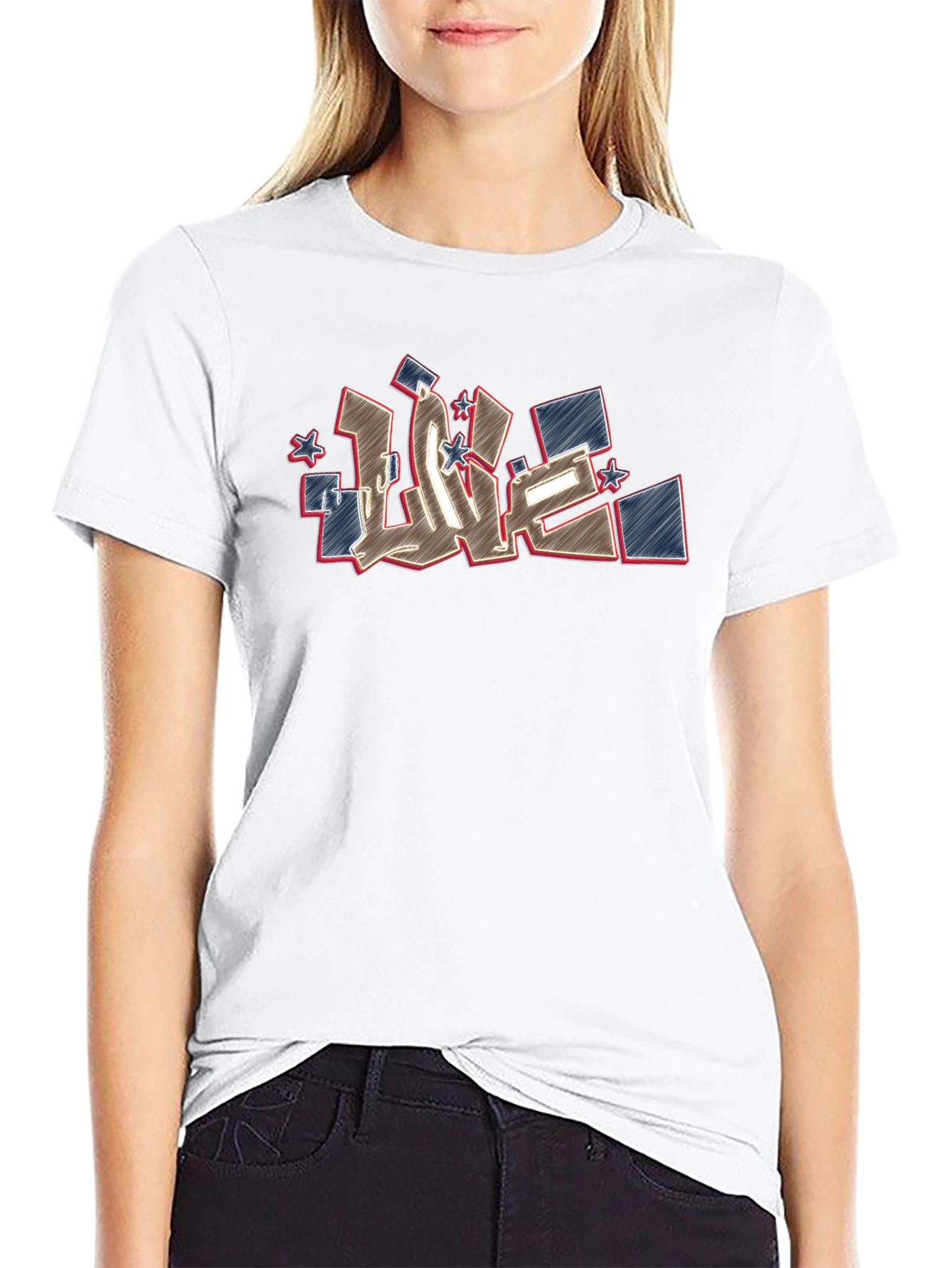 Urban Love Graphic Tee - Black Cotton T-Shirt