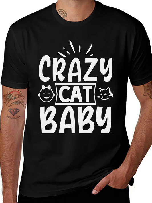 Crazy Cat Baby T-Shirt - Soft Cotton Tee