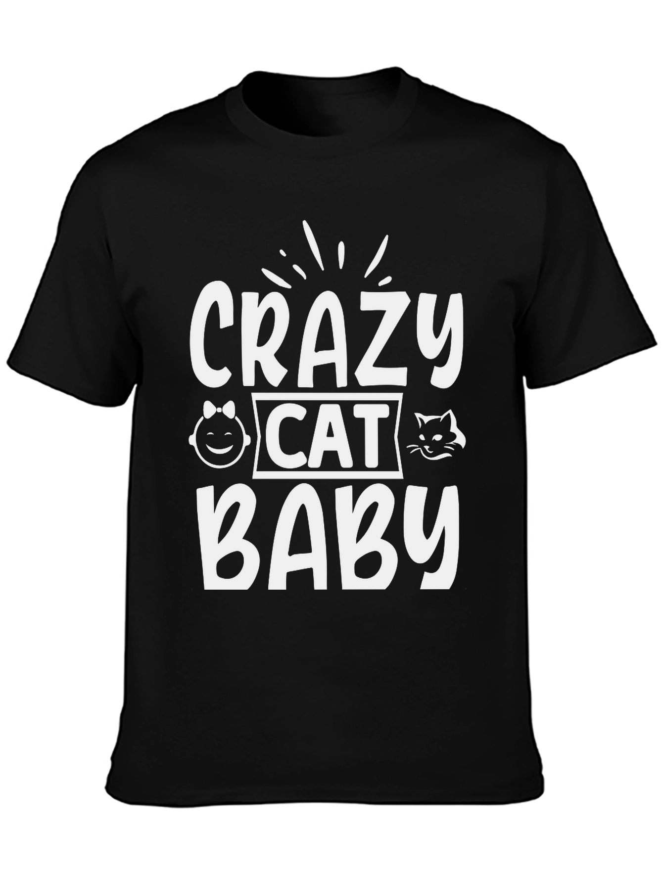 Crazy Cat Baby T-Shirt - Soft Cotton Tee