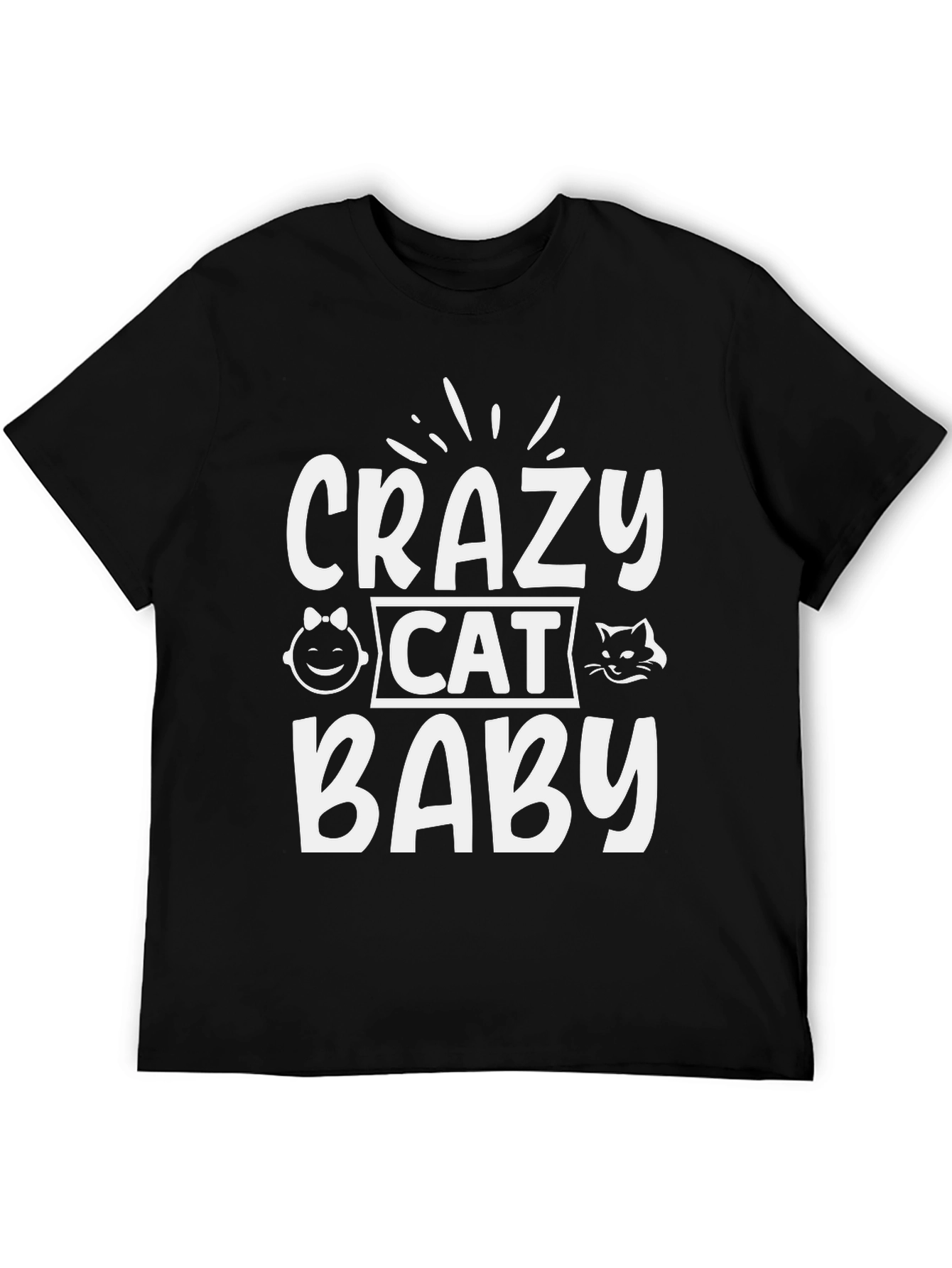 Crazy Cat Baby T-Shirt - Soft Cotton Tee