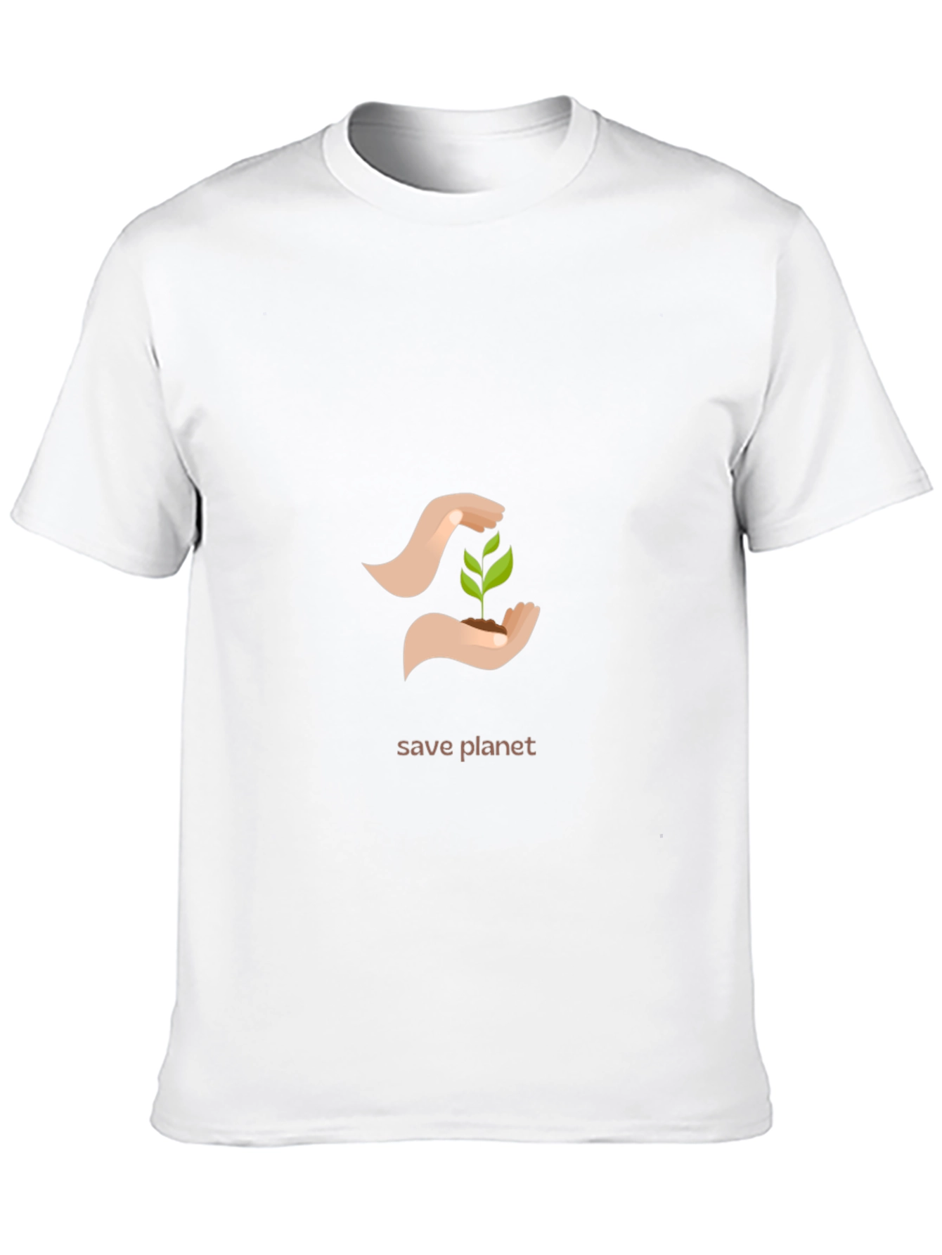 Eco-Friendly Save Planet Graphic T-Shirt