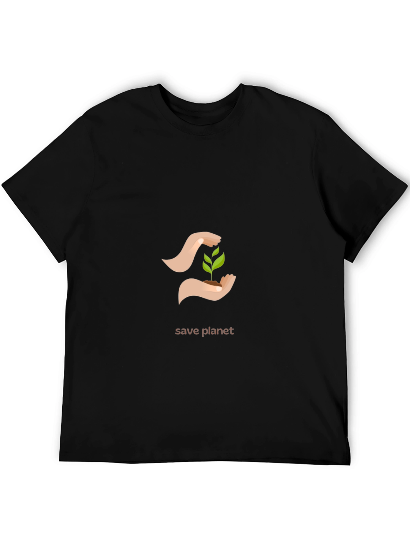 Eco-Friendly Save Planet Graphic T-Shirt