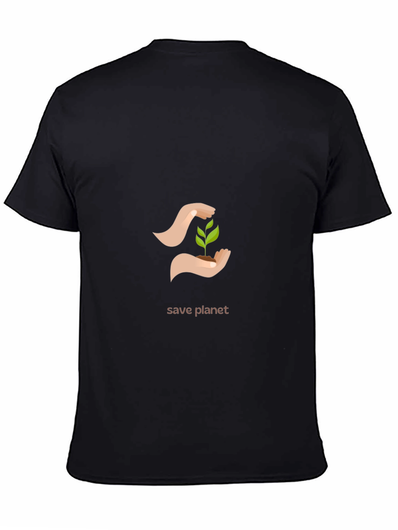 Eco-Friendly Save Planet Graphic T-Shirt