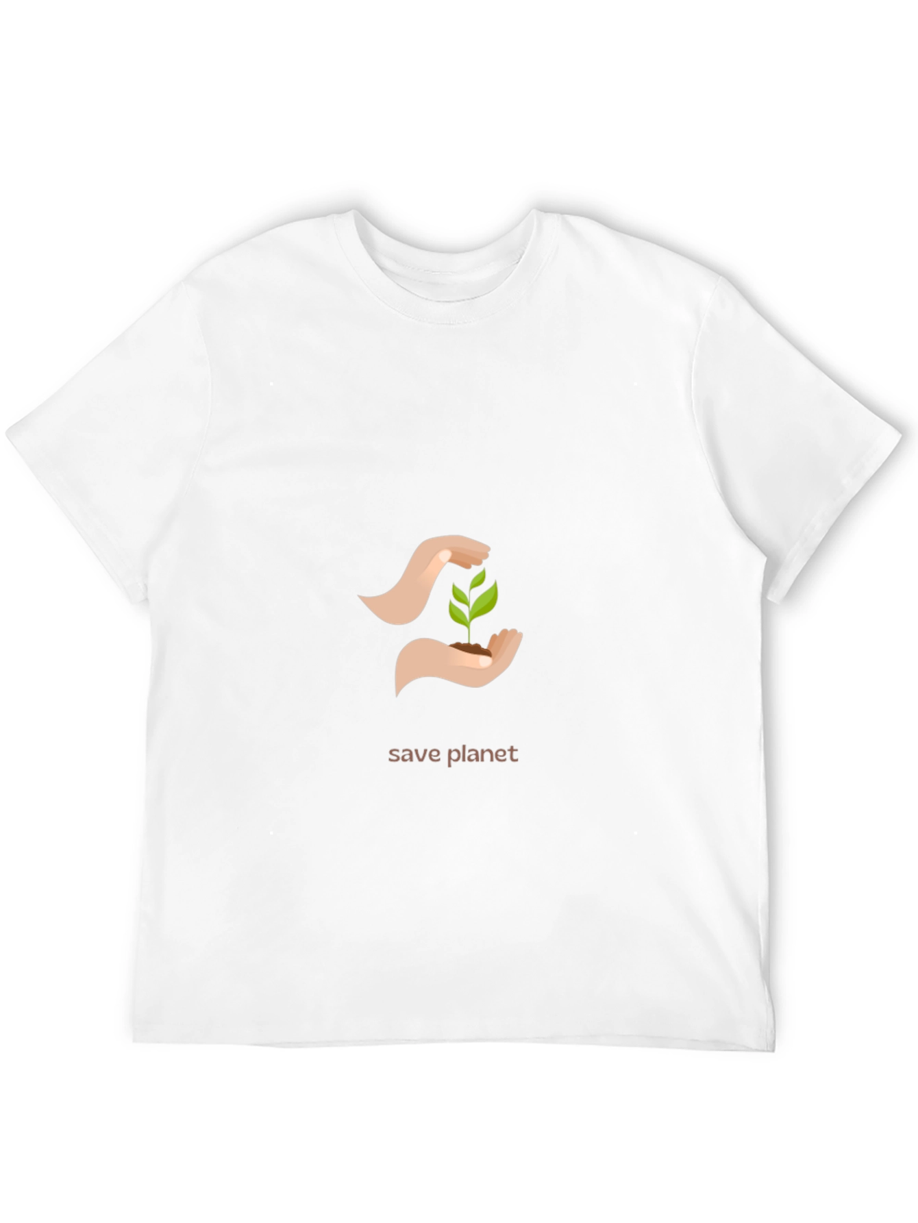 Eco-Friendly Save Planet Graphic T-Shirt