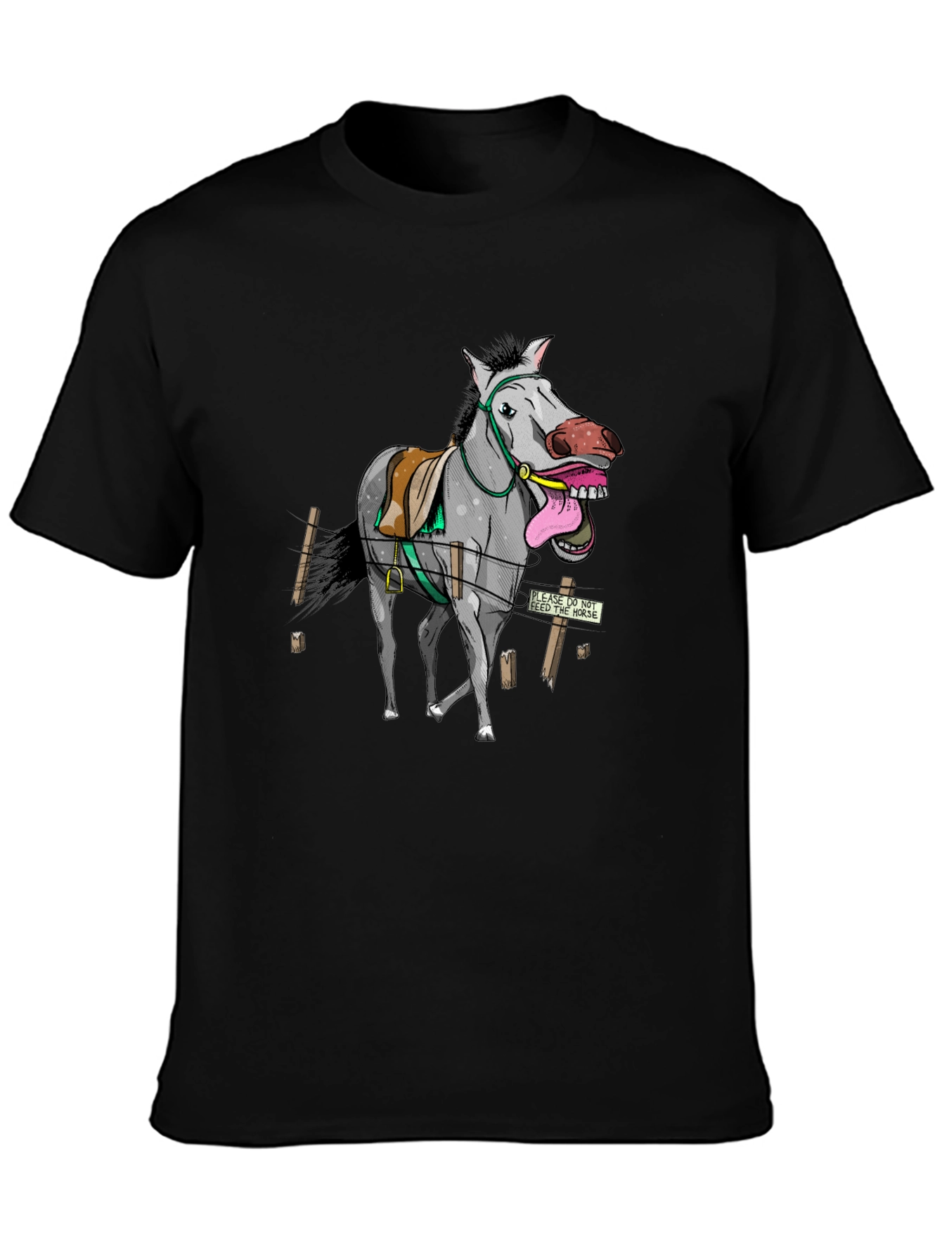 Funny Horse Graphic T-Shirt