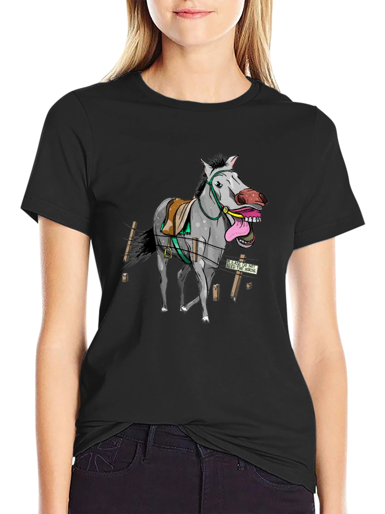 Funny Horse Graphic T-Shirt