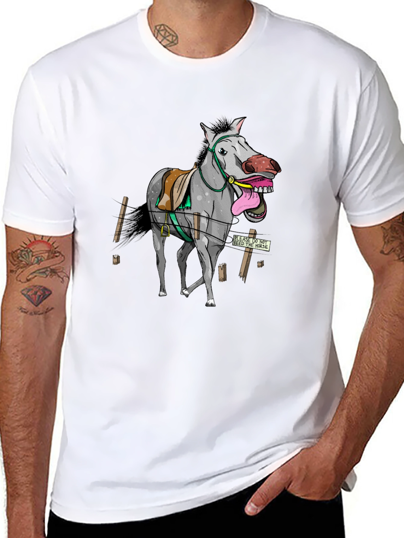 Funny Horse Graphic T-Shirt