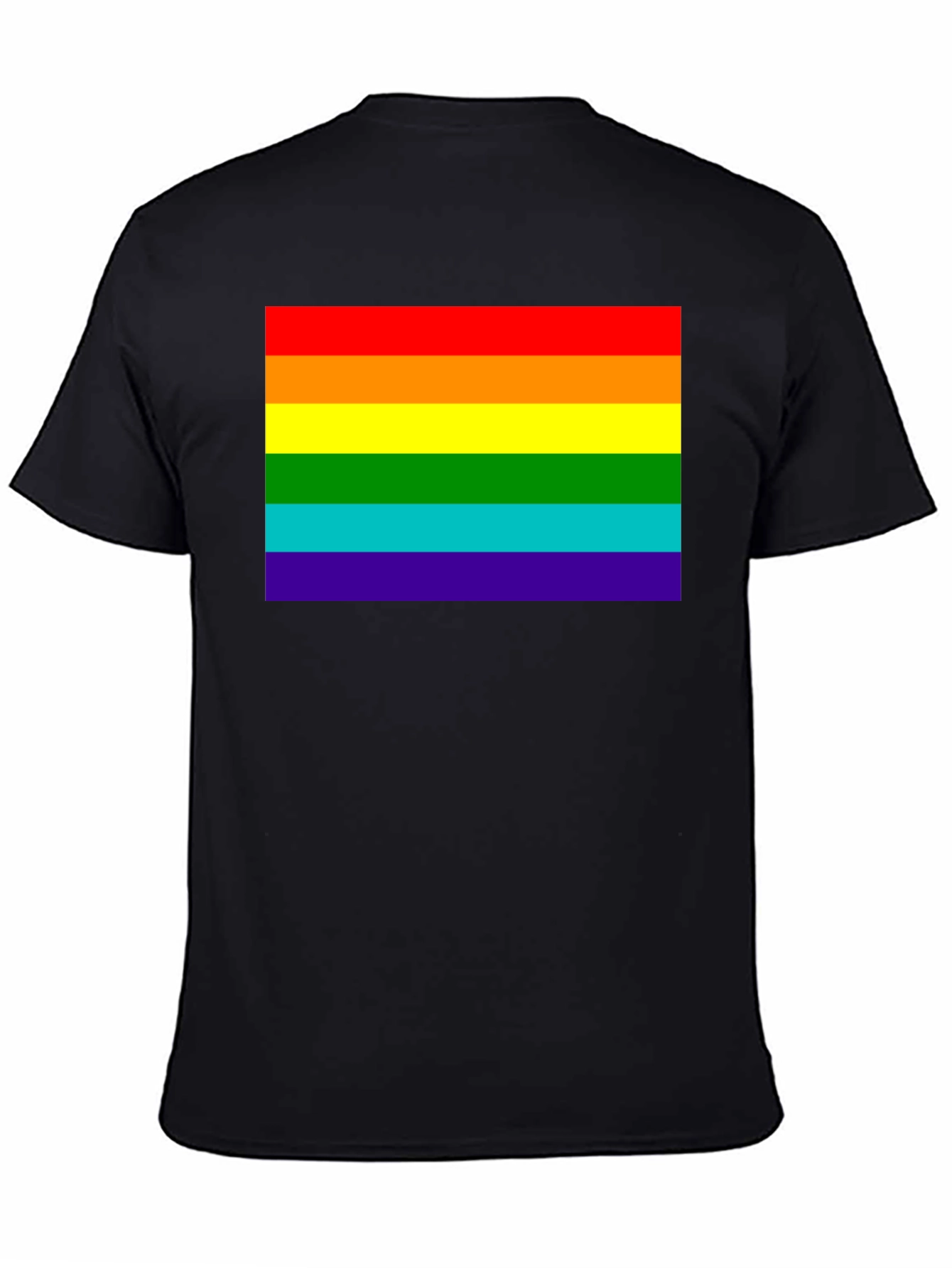 Pride Flag Black T-Shirt - Unisex