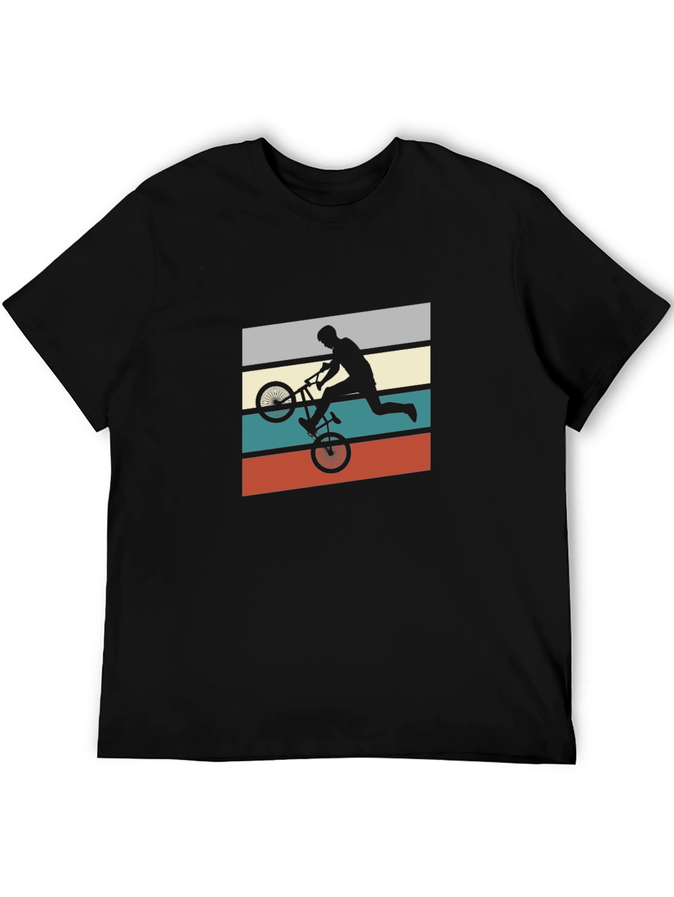 BMX Rider Graphic Tee - Retro Style