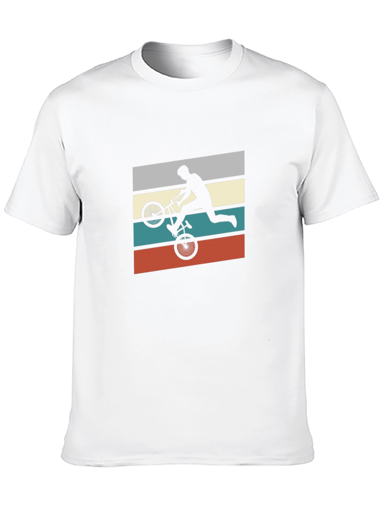 BMX Rider Graphic Tee - Retro Style