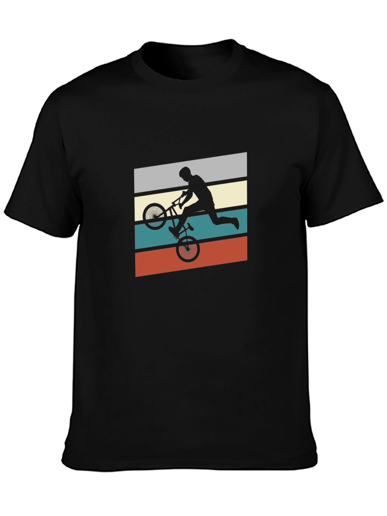 BMX Rider Graphic Tee - Retro Style