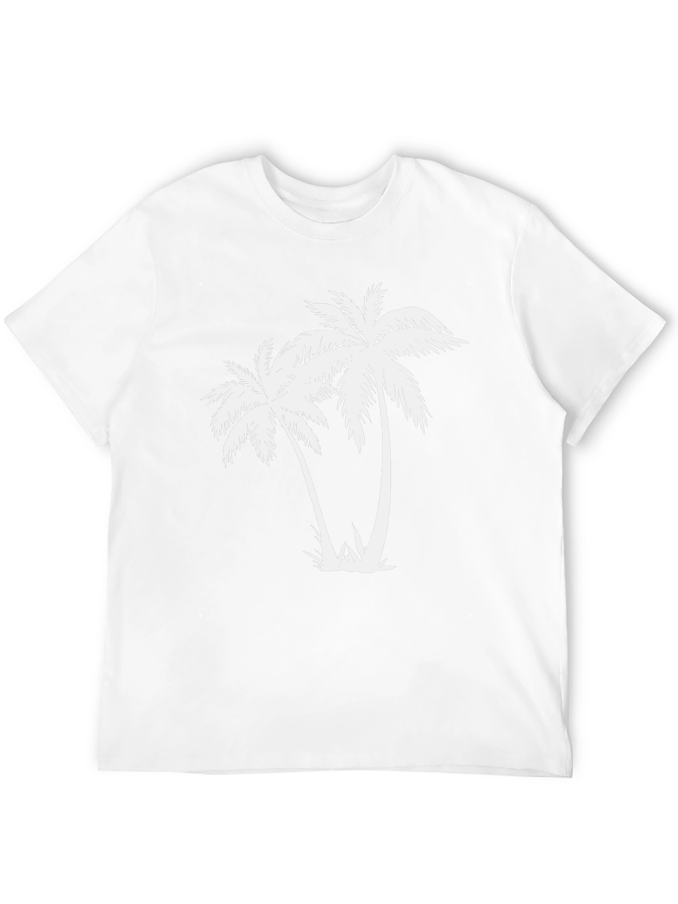 Black Palm Tree Graphic Tee - Tropical Vibe