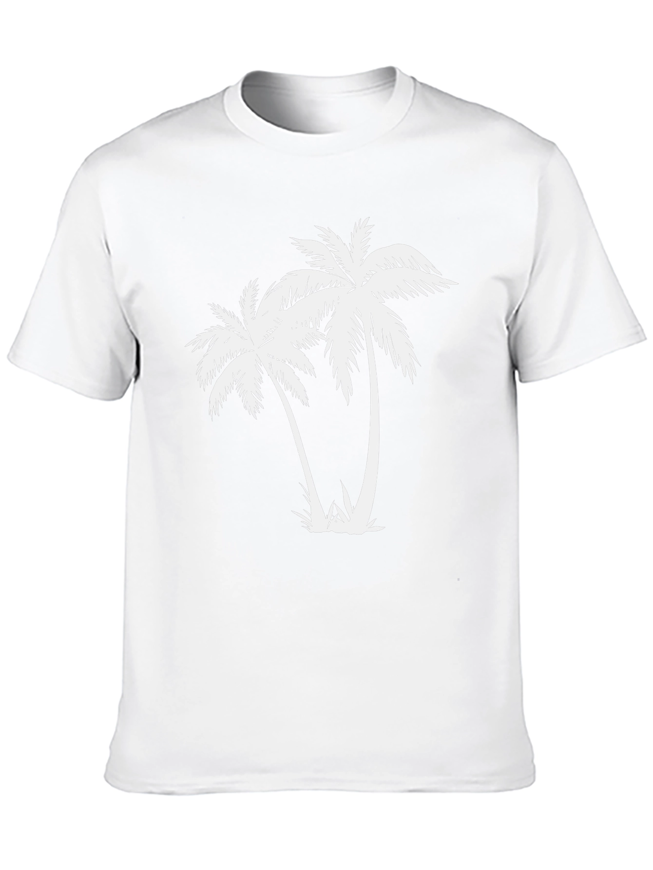 Black Palm Tree Graphic Tee - Tropical Vibe