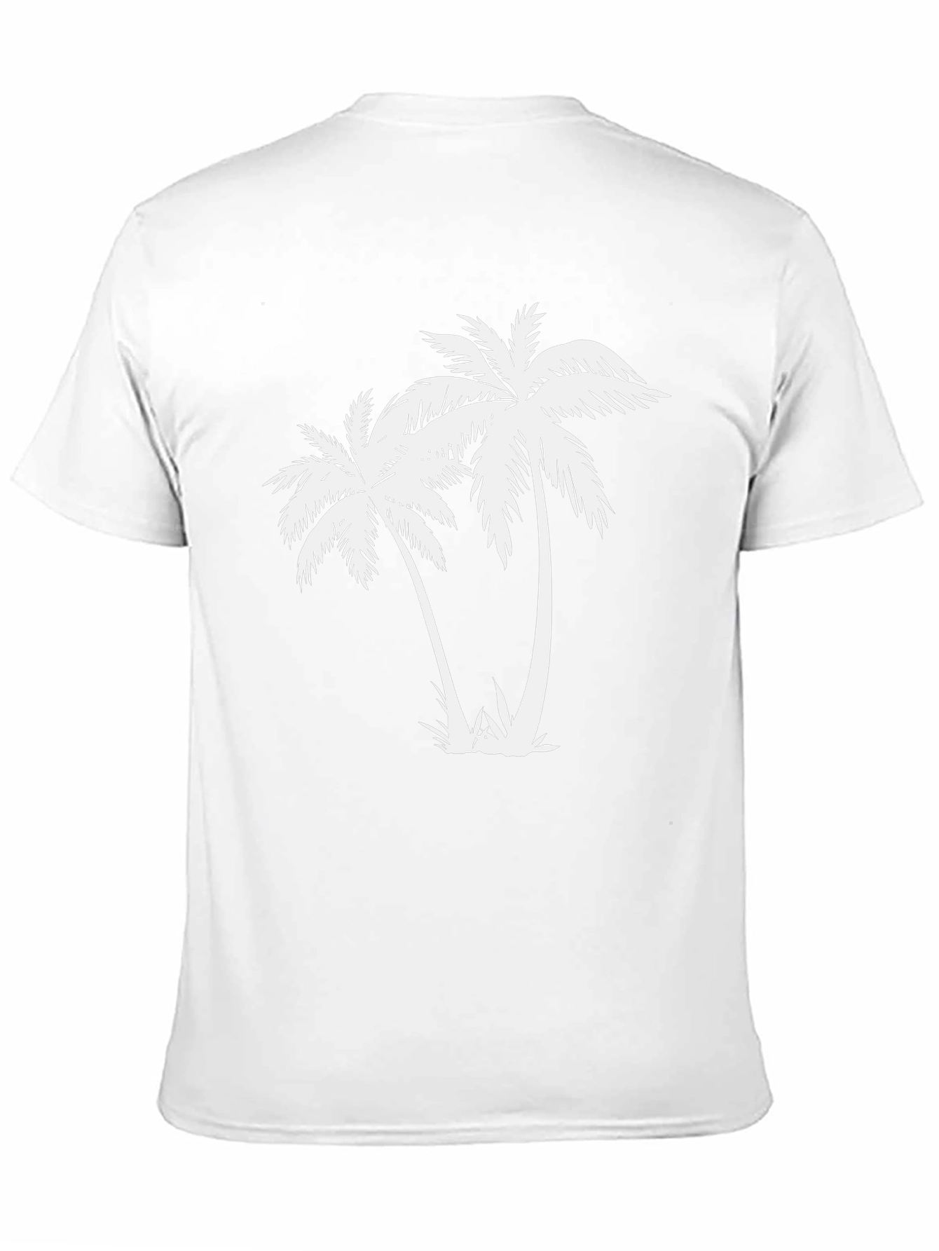 Black Palm Tree Graphic Tee - Tropical Vibe