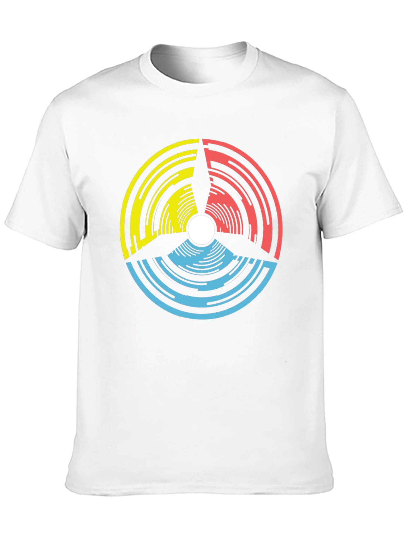 Abstract Graphic Print Black T-Shirt