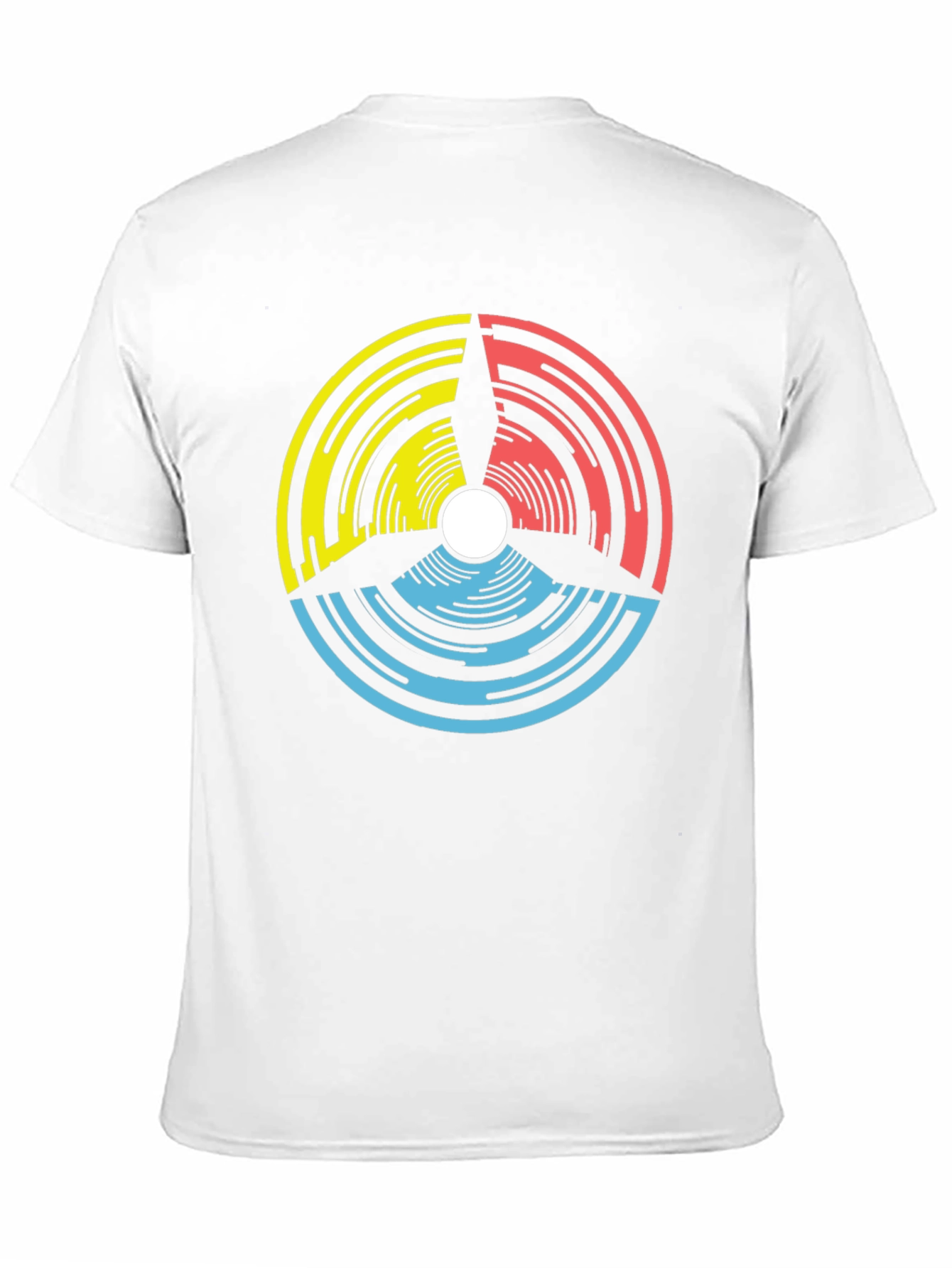 Abstract Graphic Print Black T-Shirt