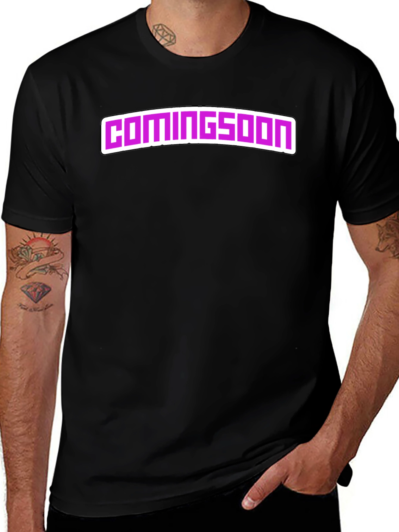Coming Soon Black Graphic Tee