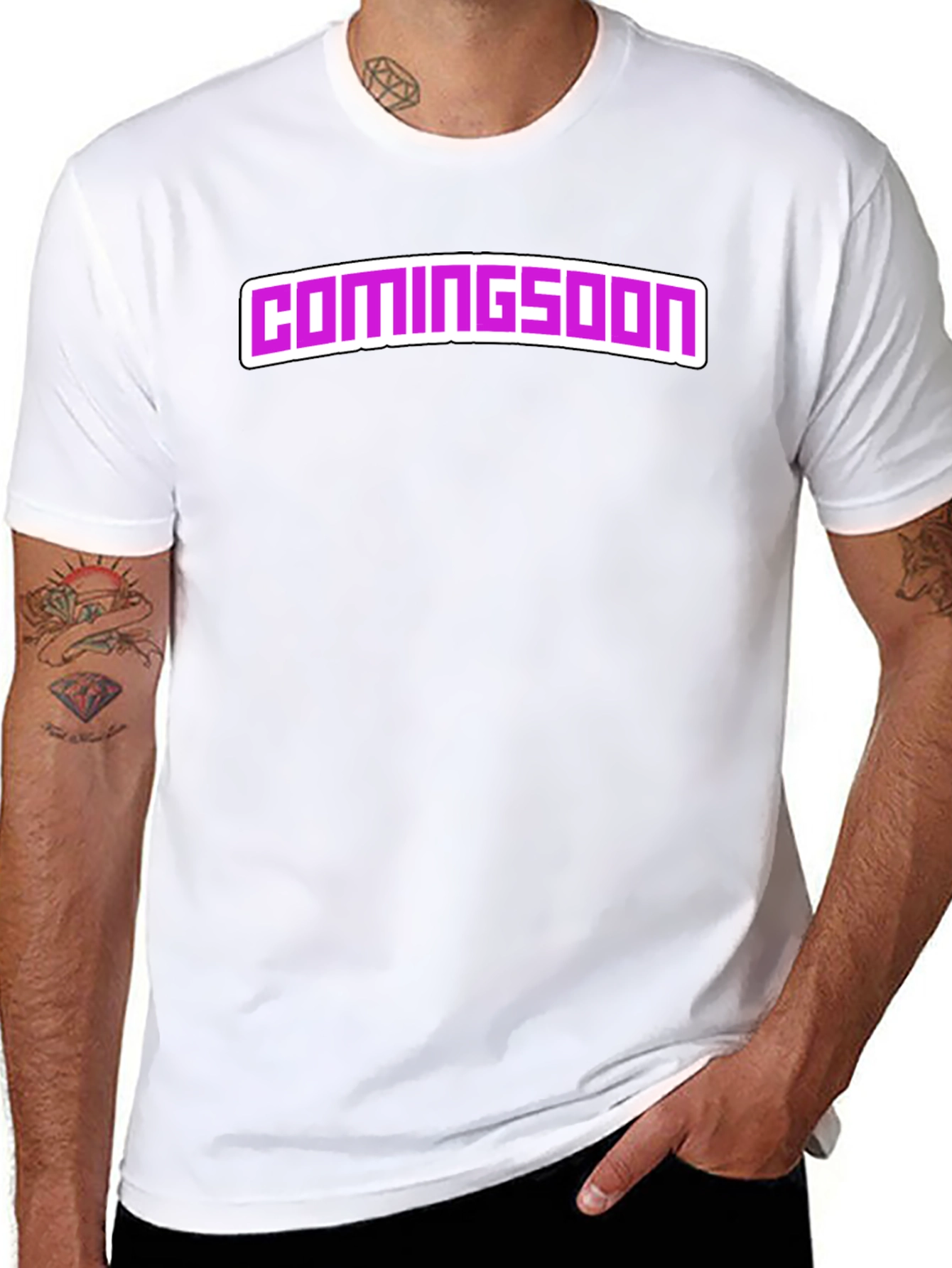 Coming Soon Black Graphic Tee