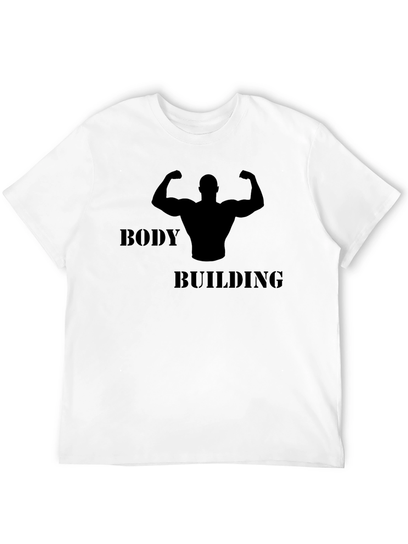 Bodybuilding Graphic Black T-Shirt