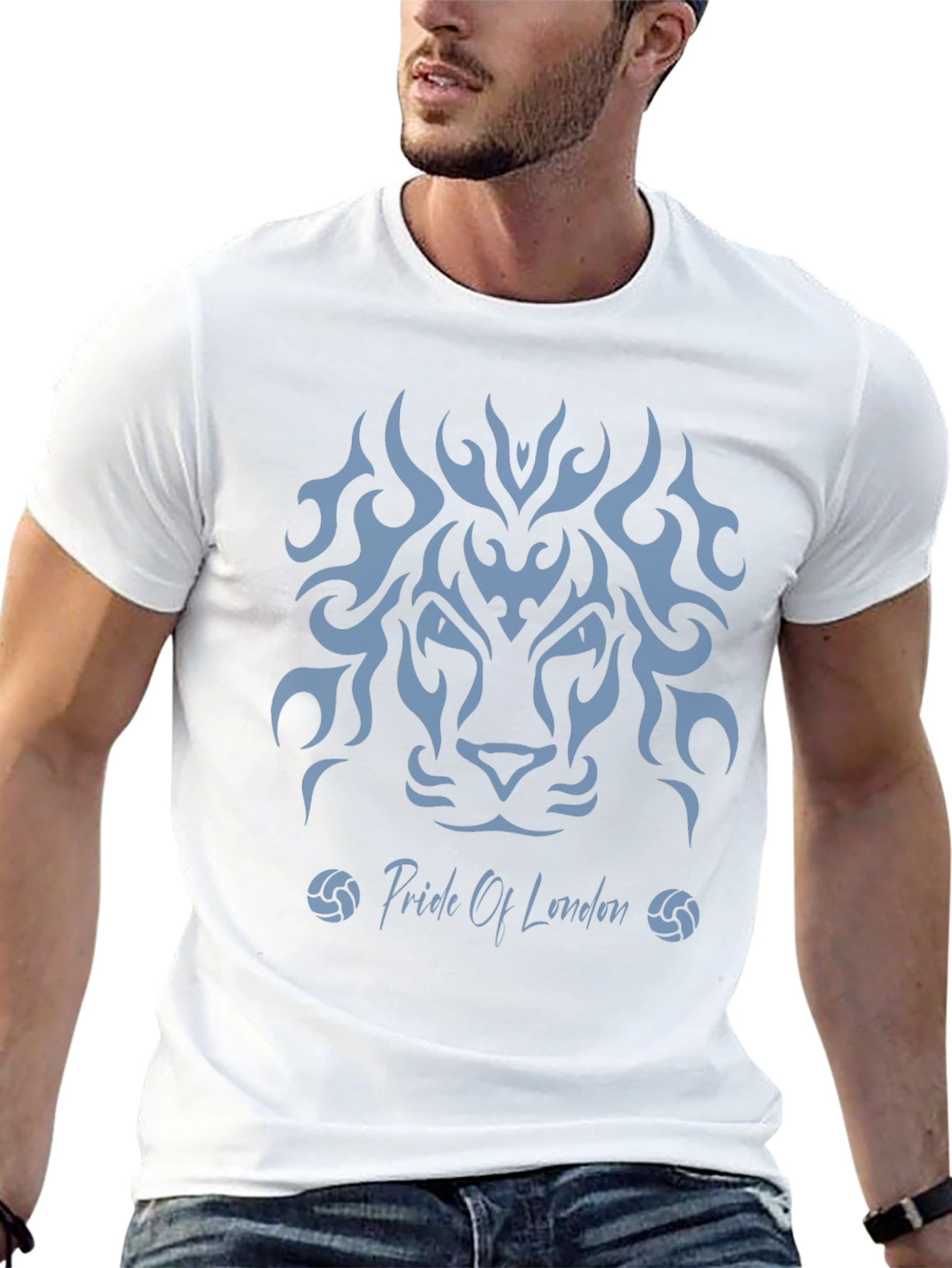 Pride Of London Mens Black T-Shirt - Lion Design