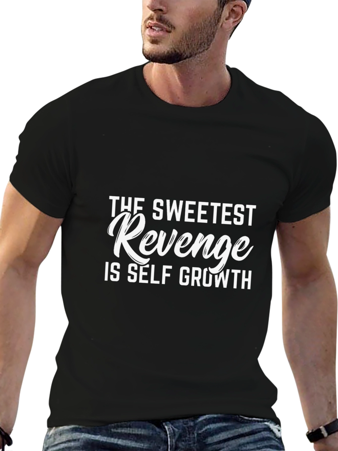 Sweetest Revenge Self Growth Black T-Shirt