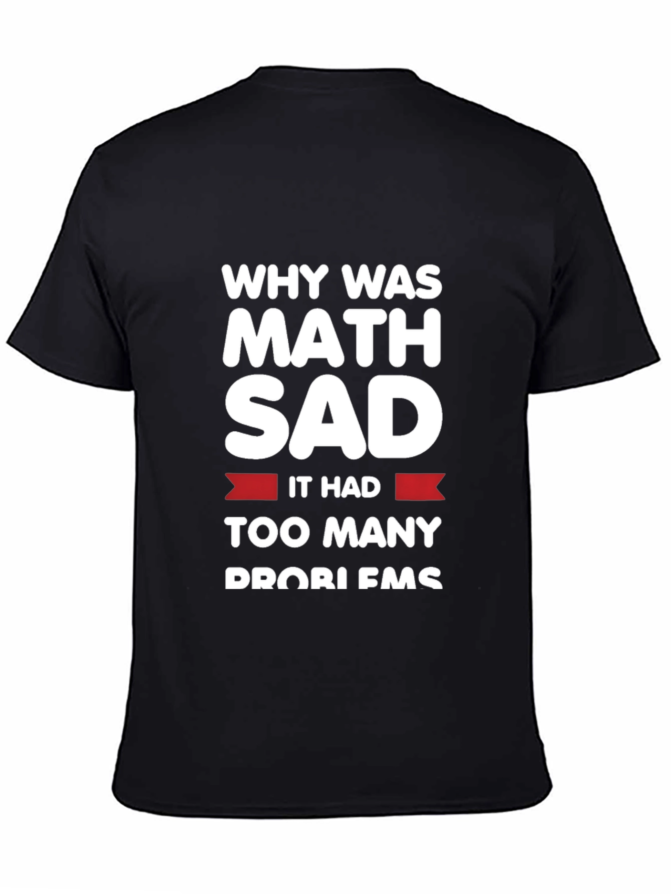 Funny Math Problems T-Shirt - Why Was Math Sad?