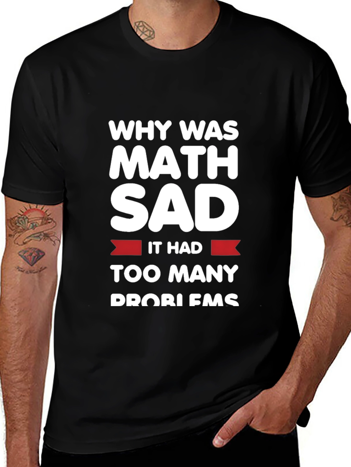 Funny Math Problems T-Shirt - Why Was Math Sad?