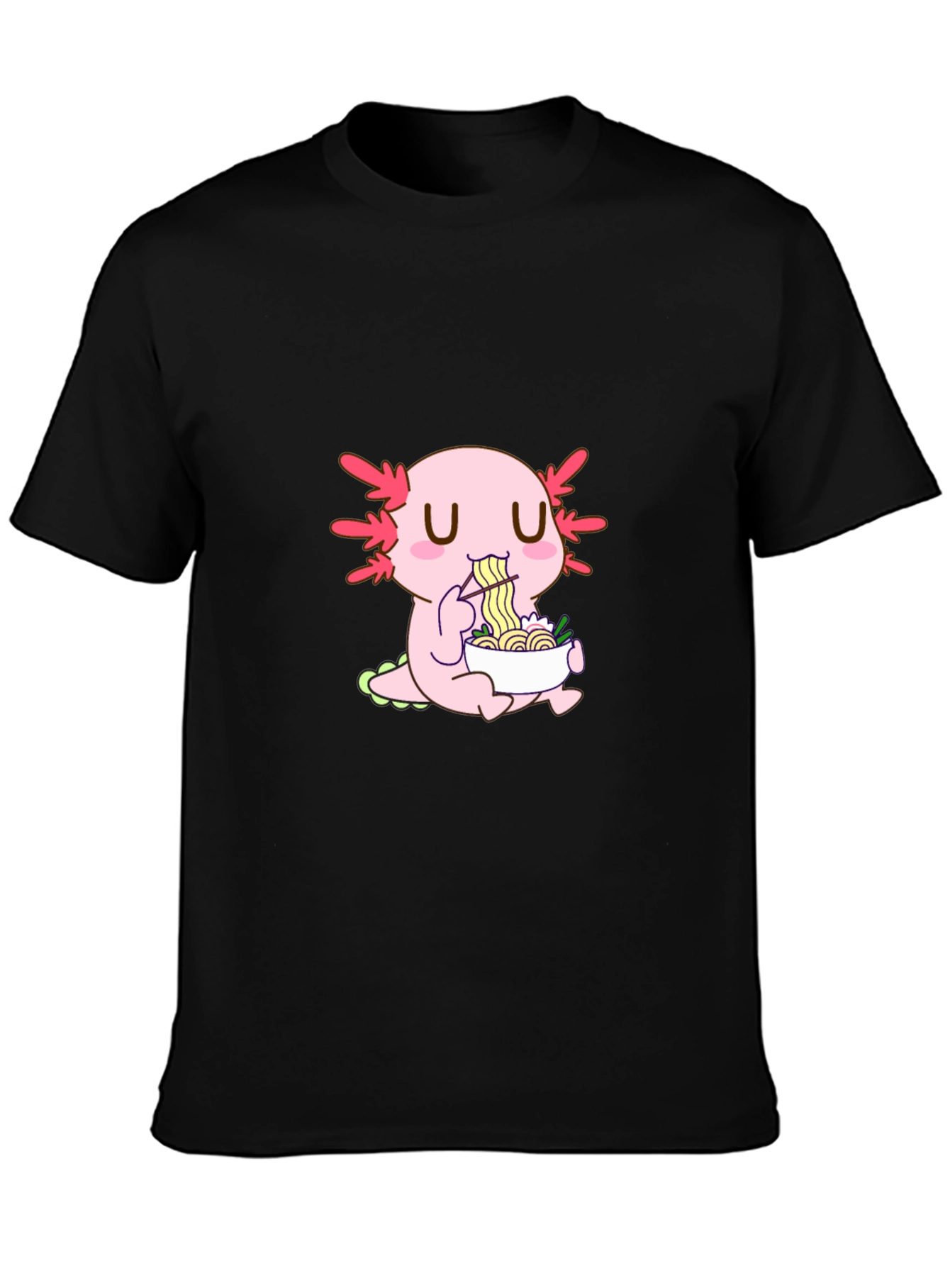 Axolotl Ramen Lover T-Shirt - Unique Kawaii Design