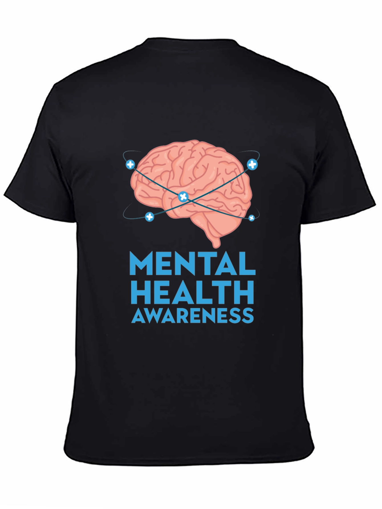 Mental Health Awareness Brain Graphic T-Shirt