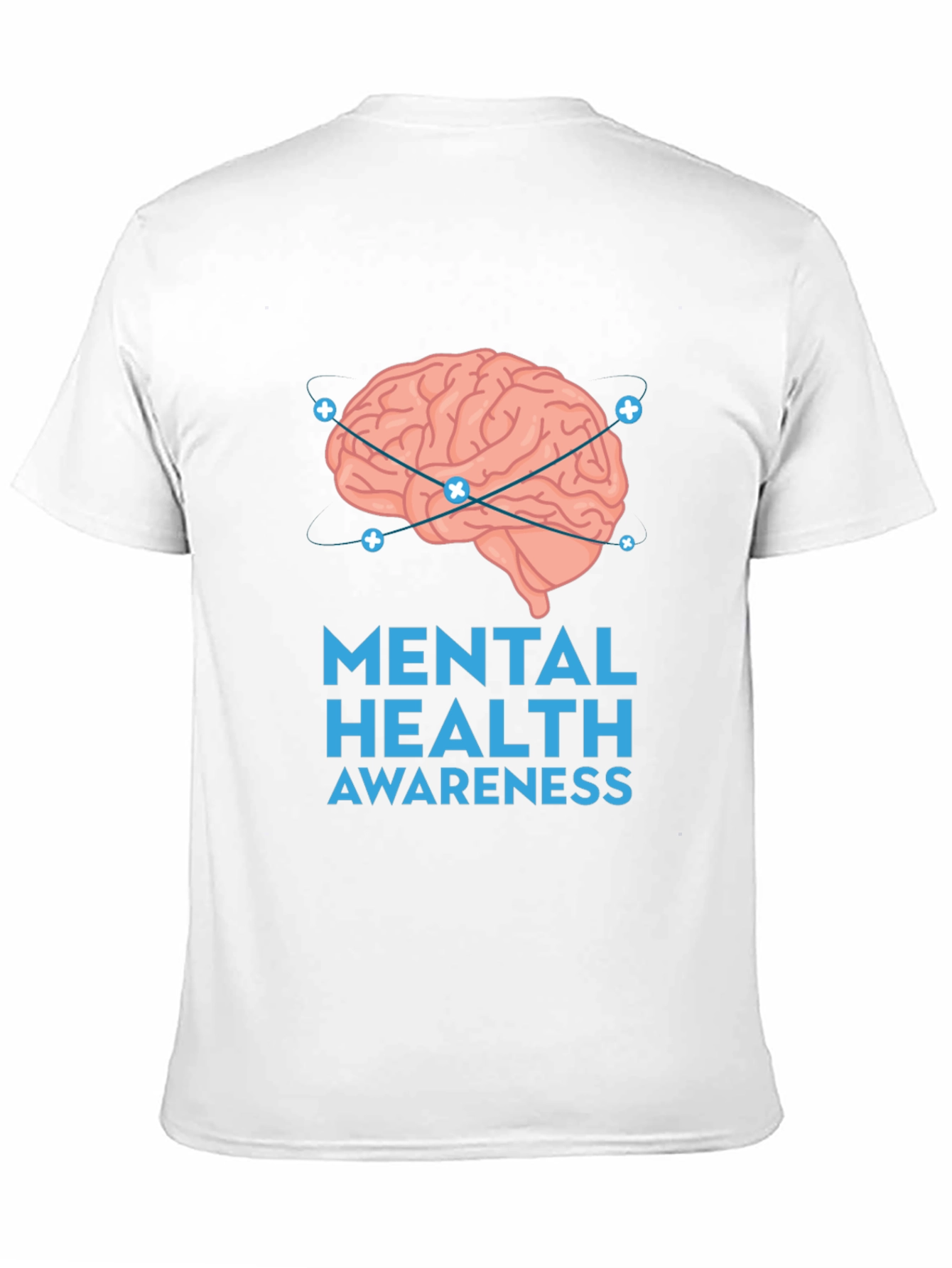 Mental Health Awareness Brain Graphic T-Shirt