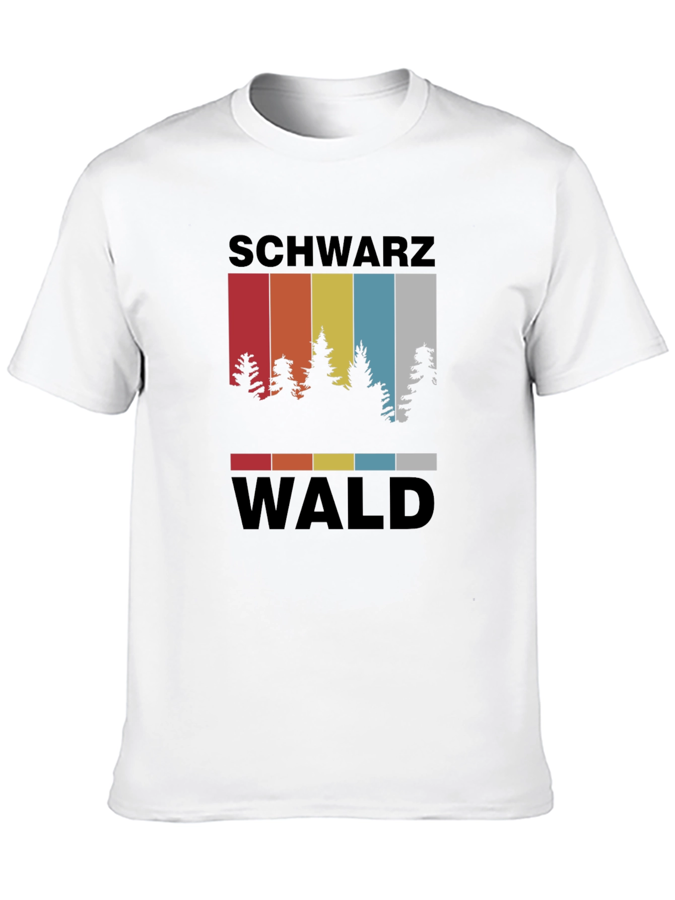 Schwarzwald Forest T-Shirt - Retro Tree Graphic Tee