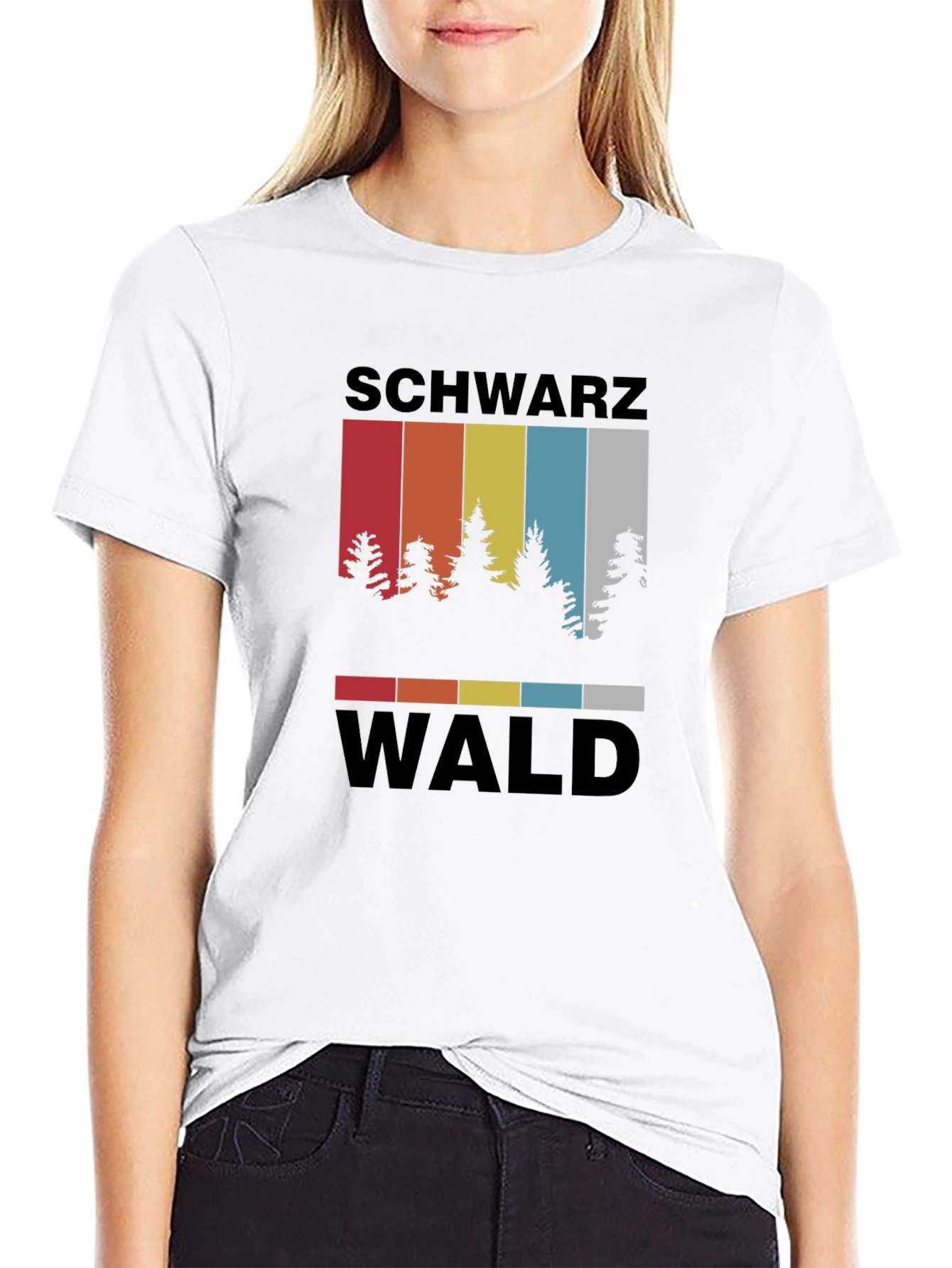 Schwarzwald Forest T-Shirt - Retro Tree Graphic Tee
