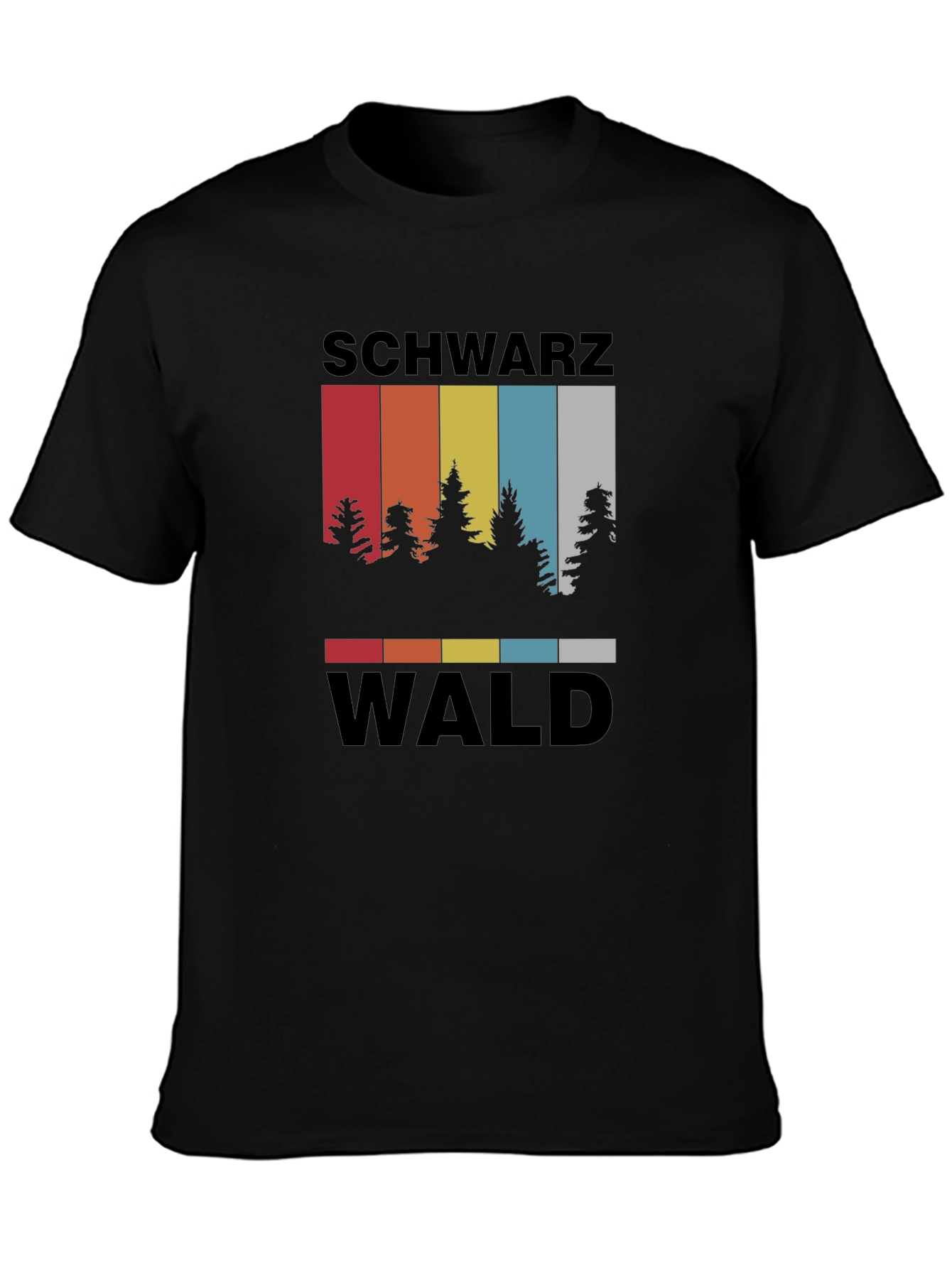 Schwarzwald Forest T-Shirt - Retro Tree Graphic Tee