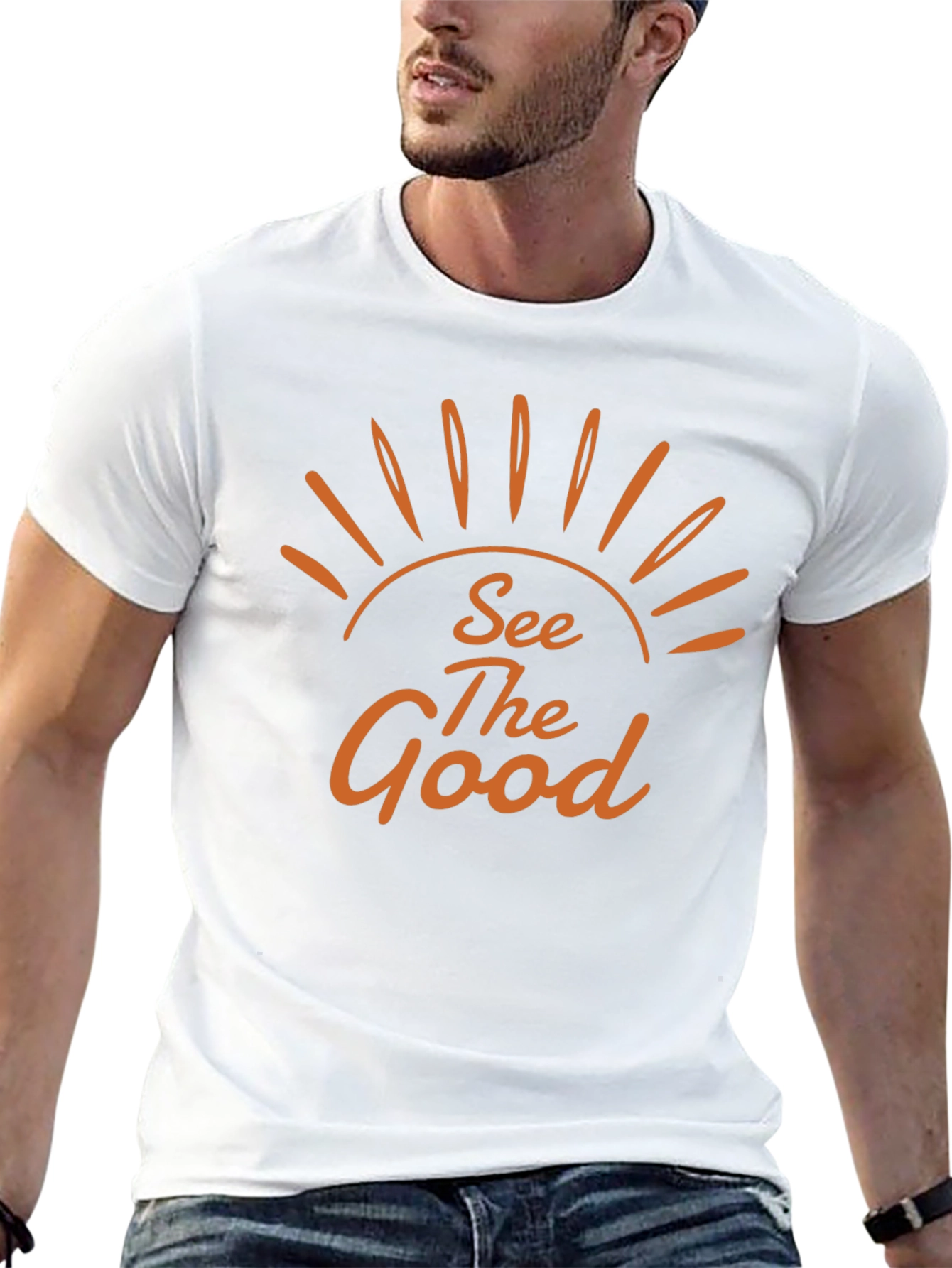 See The Good Graphic Tee - Black Cotton T-Shirt
