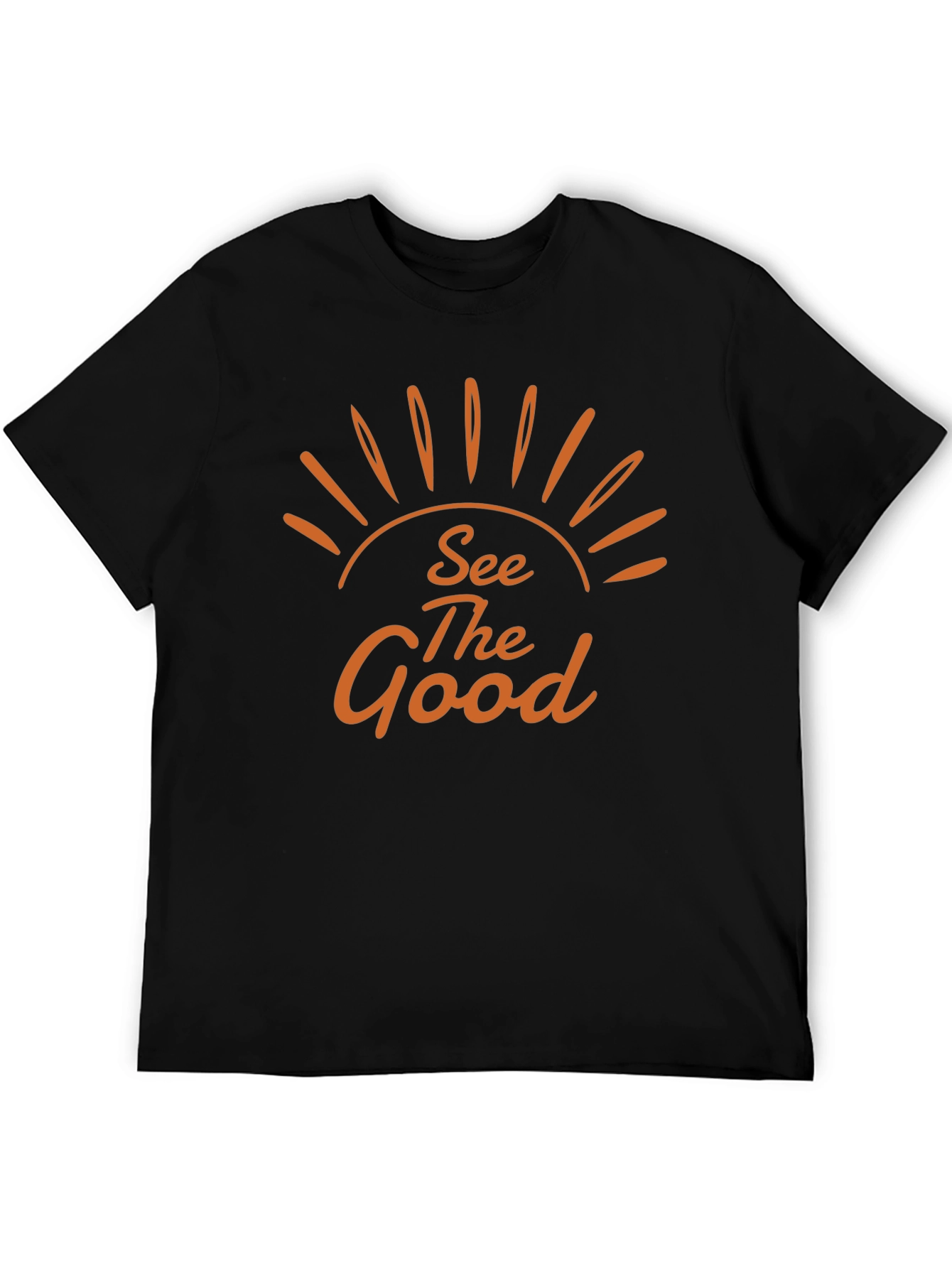 See The Good Graphic Tee - Black Cotton T-Shirt