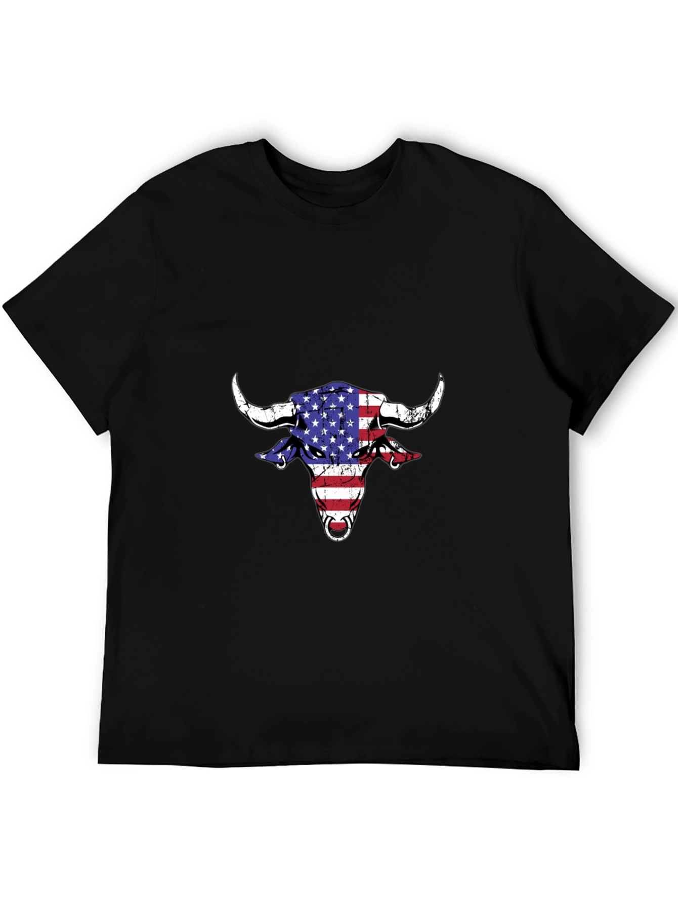 American Bull Graphic Tee - Patriotic Style