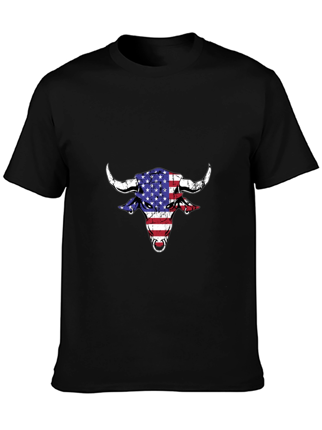 American Bull Graphic Tee - Patriotic Style