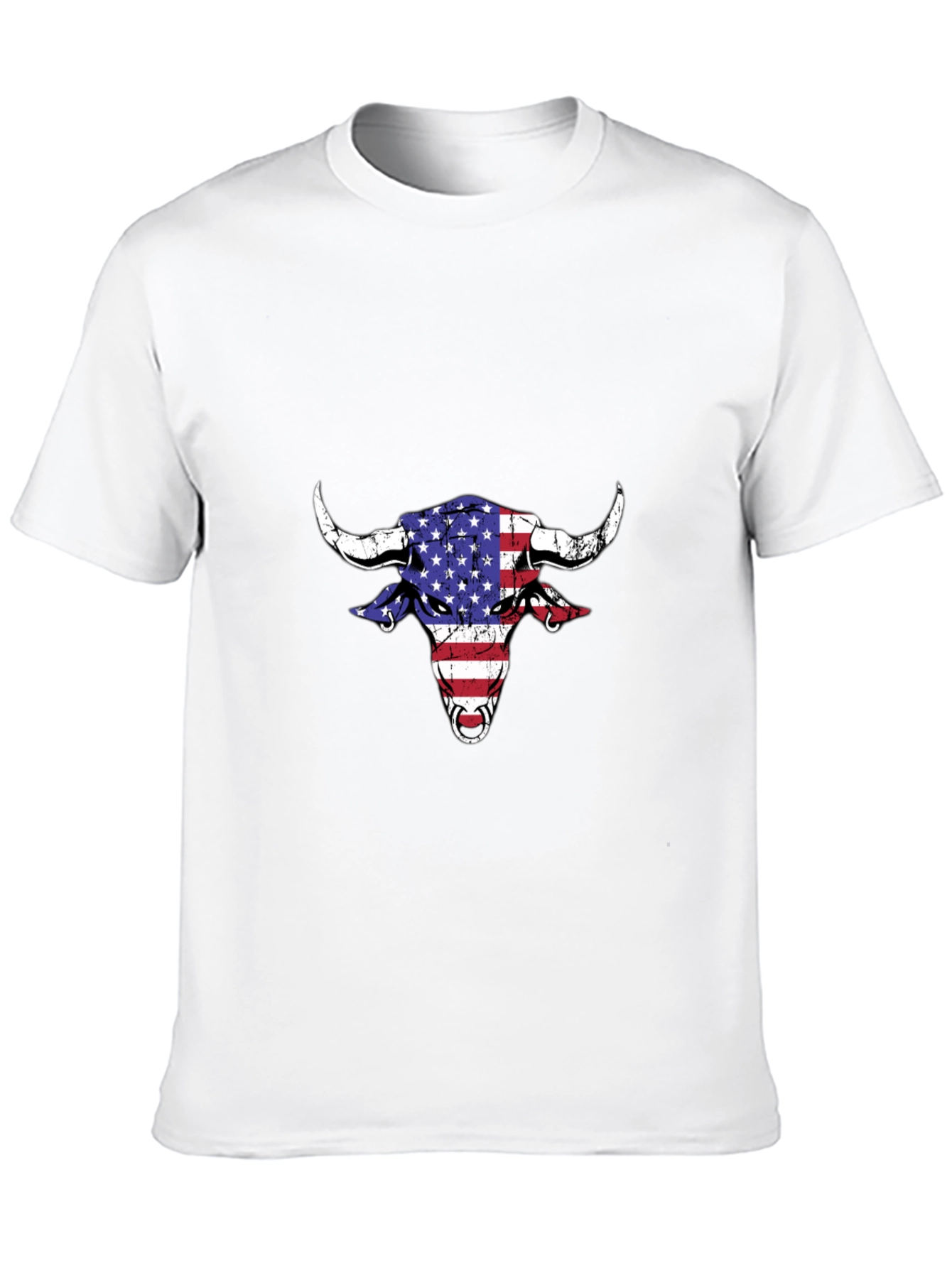 American Bull Graphic Tee - Patriotic Style