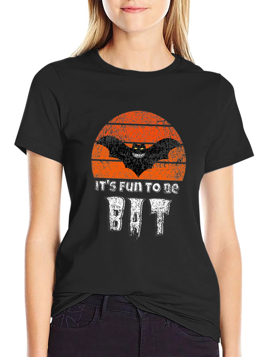 Its Fun To Be Bat T-Shirt Halloween Graphic Tee