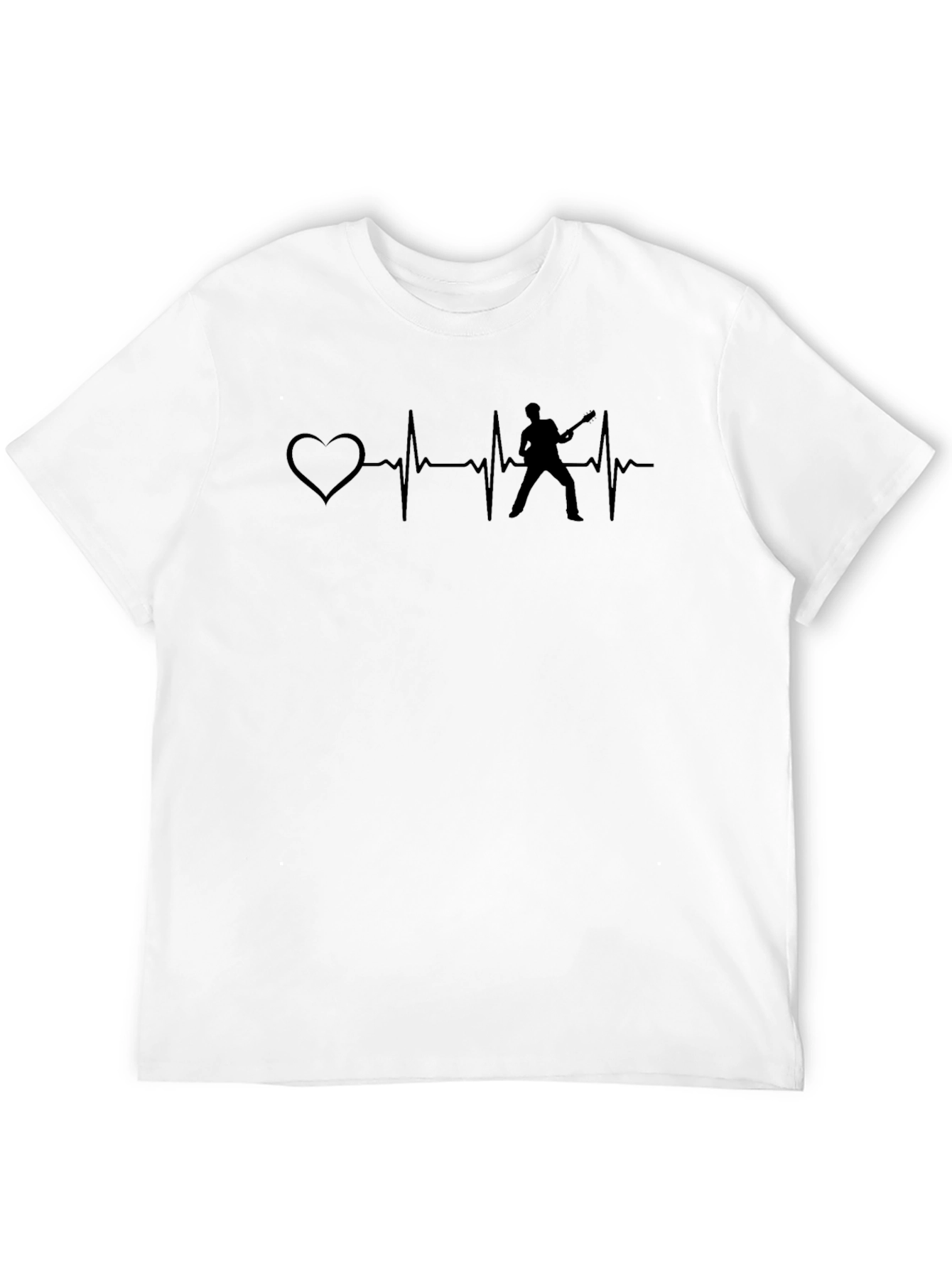 Heartbeat Guitarist T-Shirt - Music Lover Tee