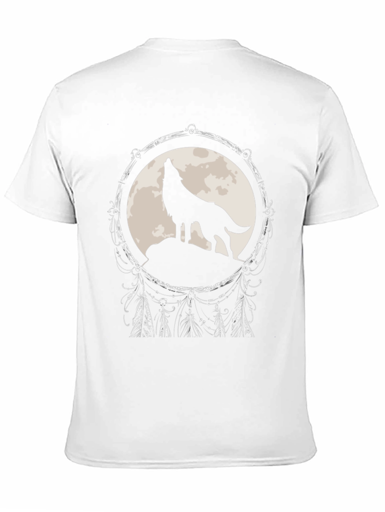 Wolf Dreamcatcher T-Shirt - Black Graphic Tee