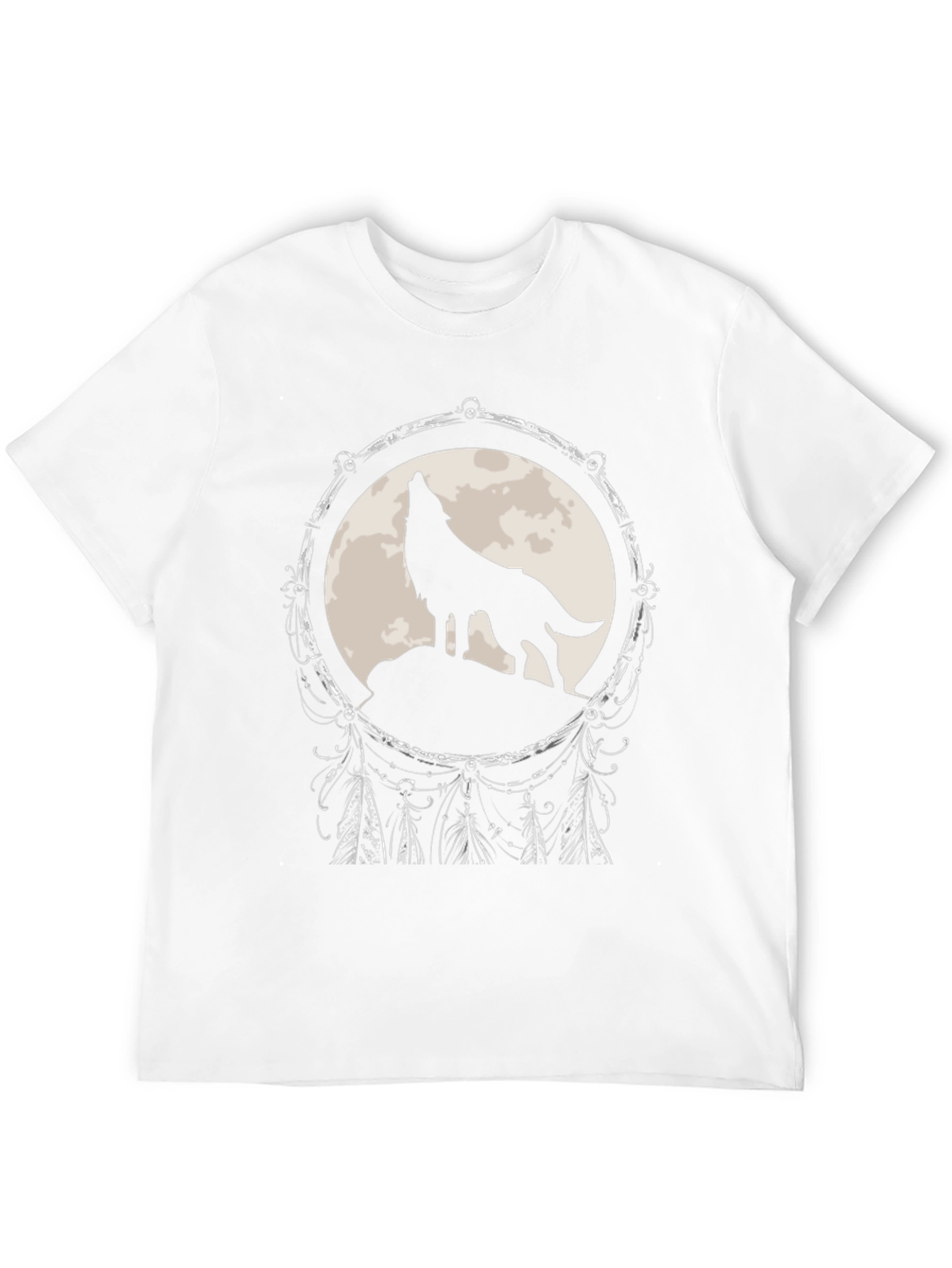 Wolf Dreamcatcher T-Shirt - Black Graphic Tee